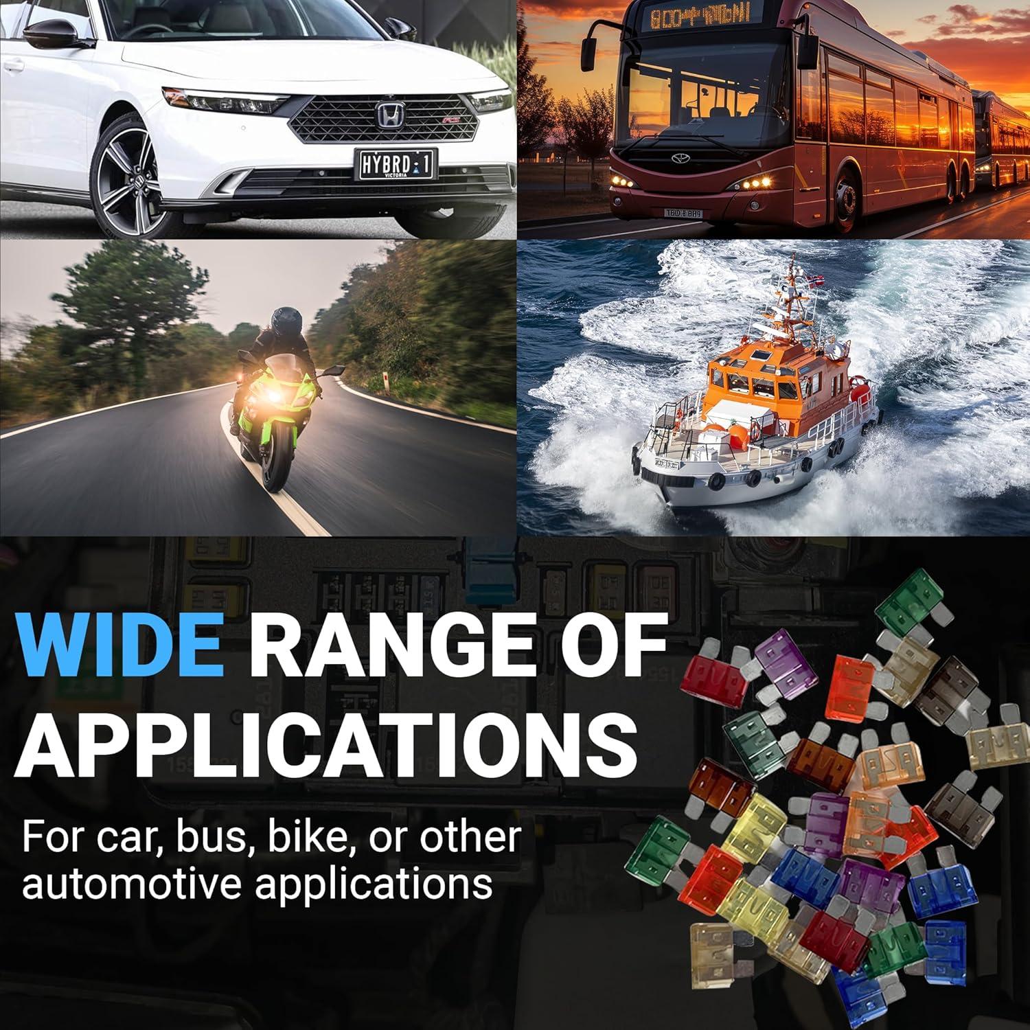 Kit de Fusibles Automotrices AKOSN Low Profile Mini 45 Piezas