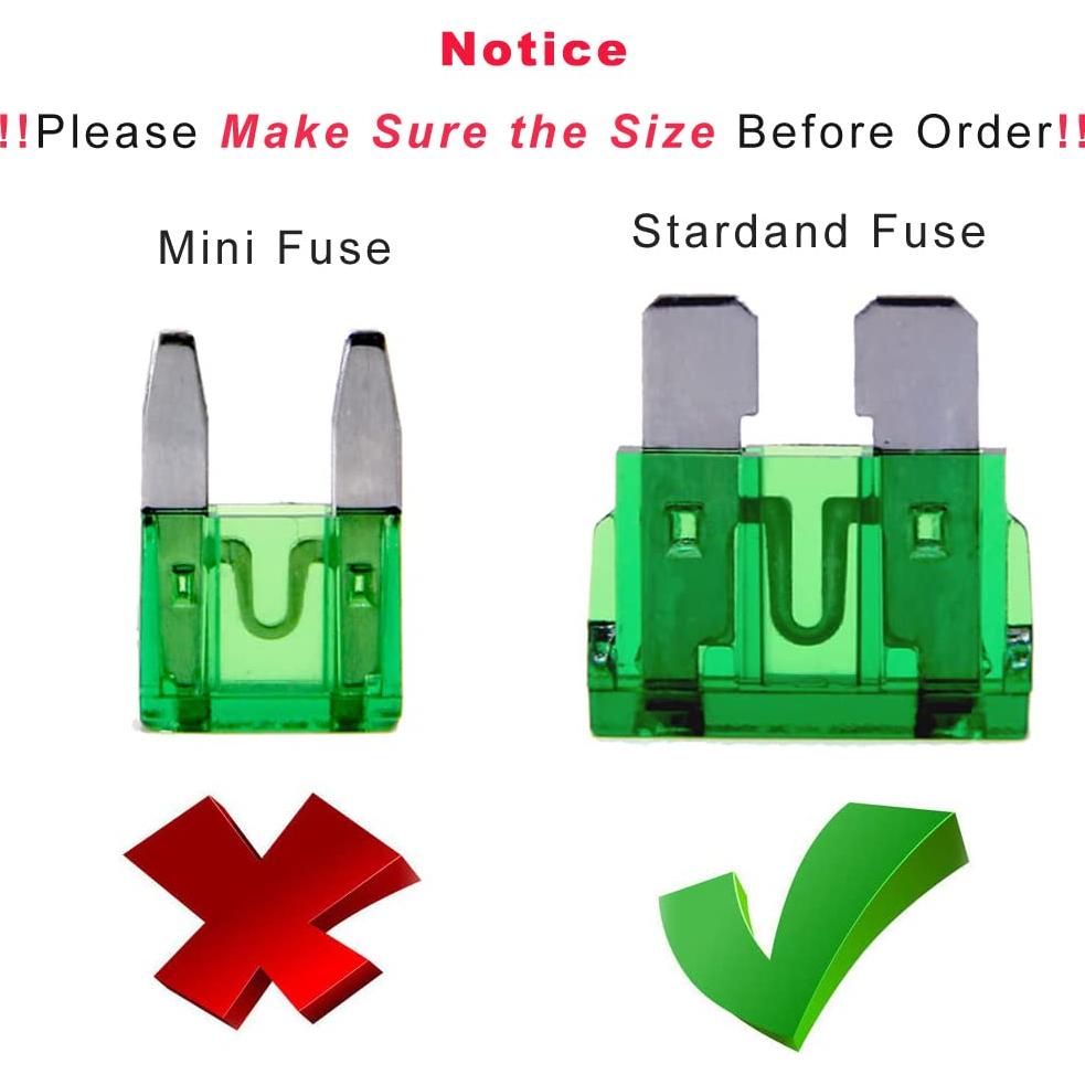 Fusibles de Cuchilla Estándar 15A FymuSing - 20 Pcs