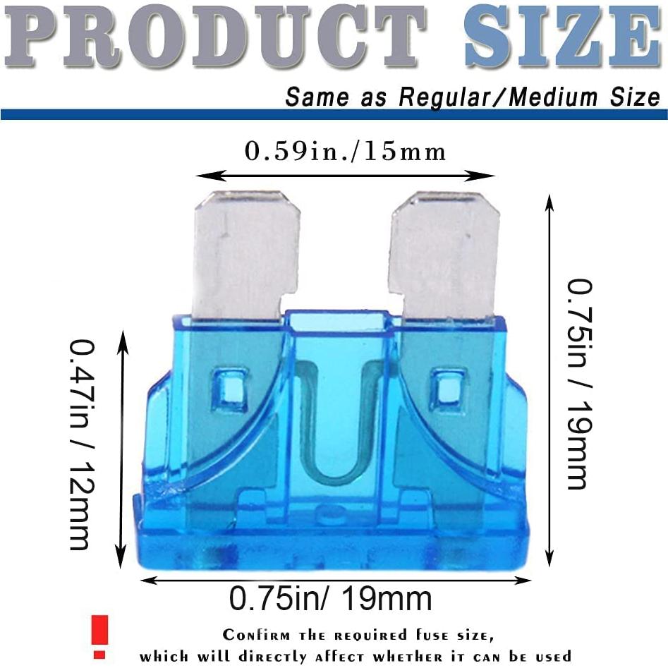 Fusibles de Cuchilla Estándar 15A FymuSing - 20 Pcs