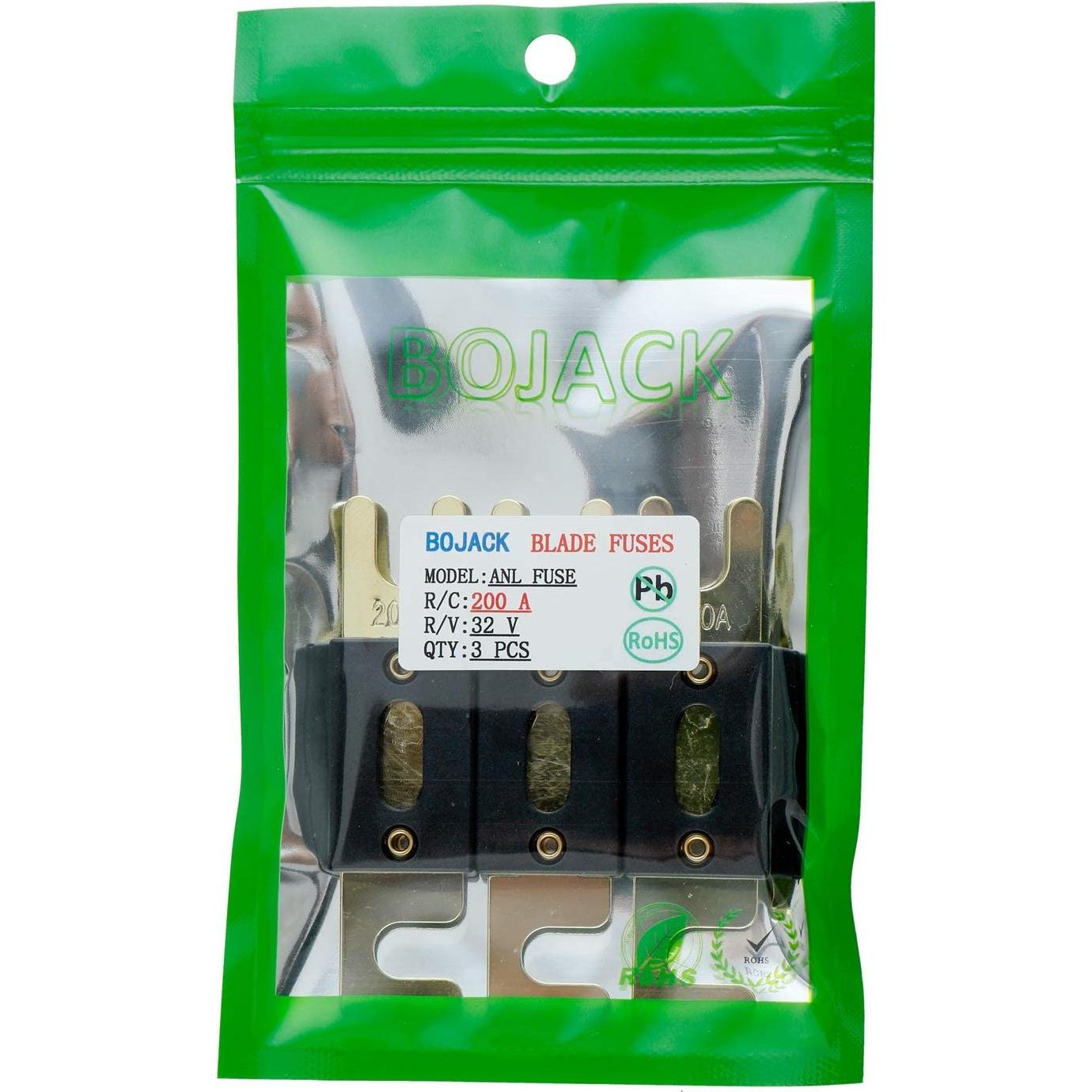 Fusible de Cuchilla ANL BOJACK 200A 32VDC Paquete de 3