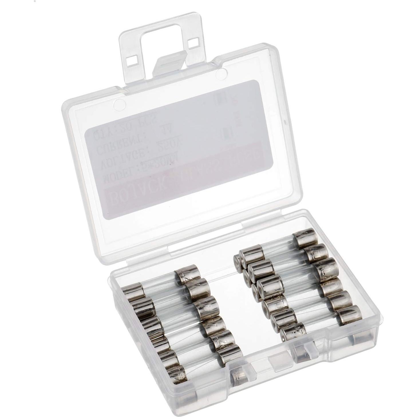 Fusibles de Vidrio Rápido BOJACK 5x20mm 4A 250V Paquete de 20