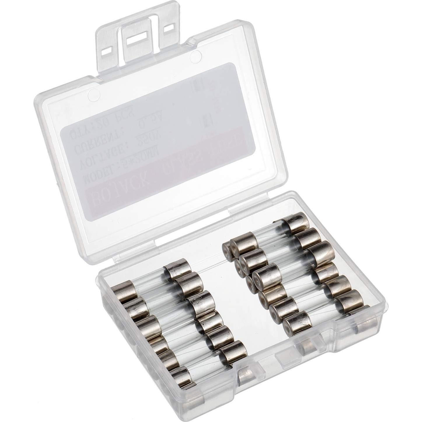 Fusibles de Vidrio BOJACK 5x20mm 0.5A 250V - Paquete de 20