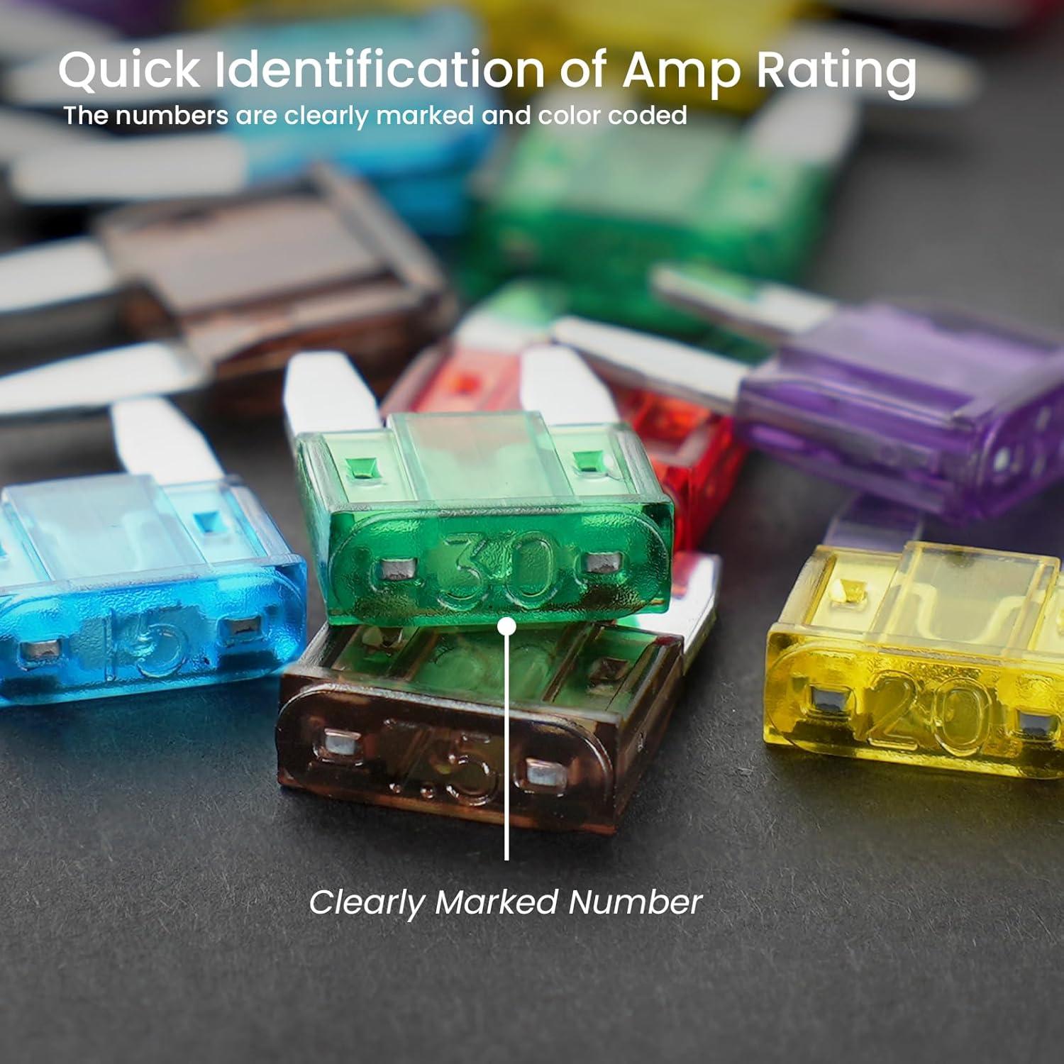 Fusibles Mini 15A SVZ - 25 Pcs para Coche y Barco