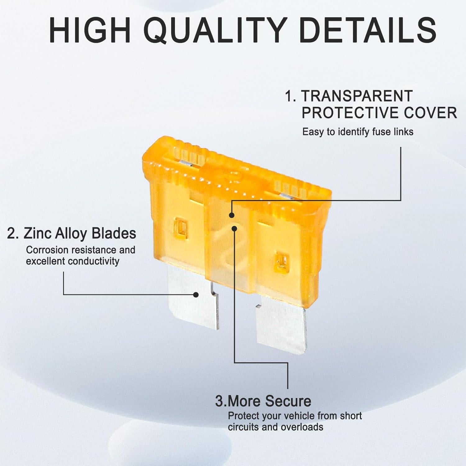 Kit de Fusibles de Coche 1332 Piezas Tinrbip - Mini, Estándar, Micro