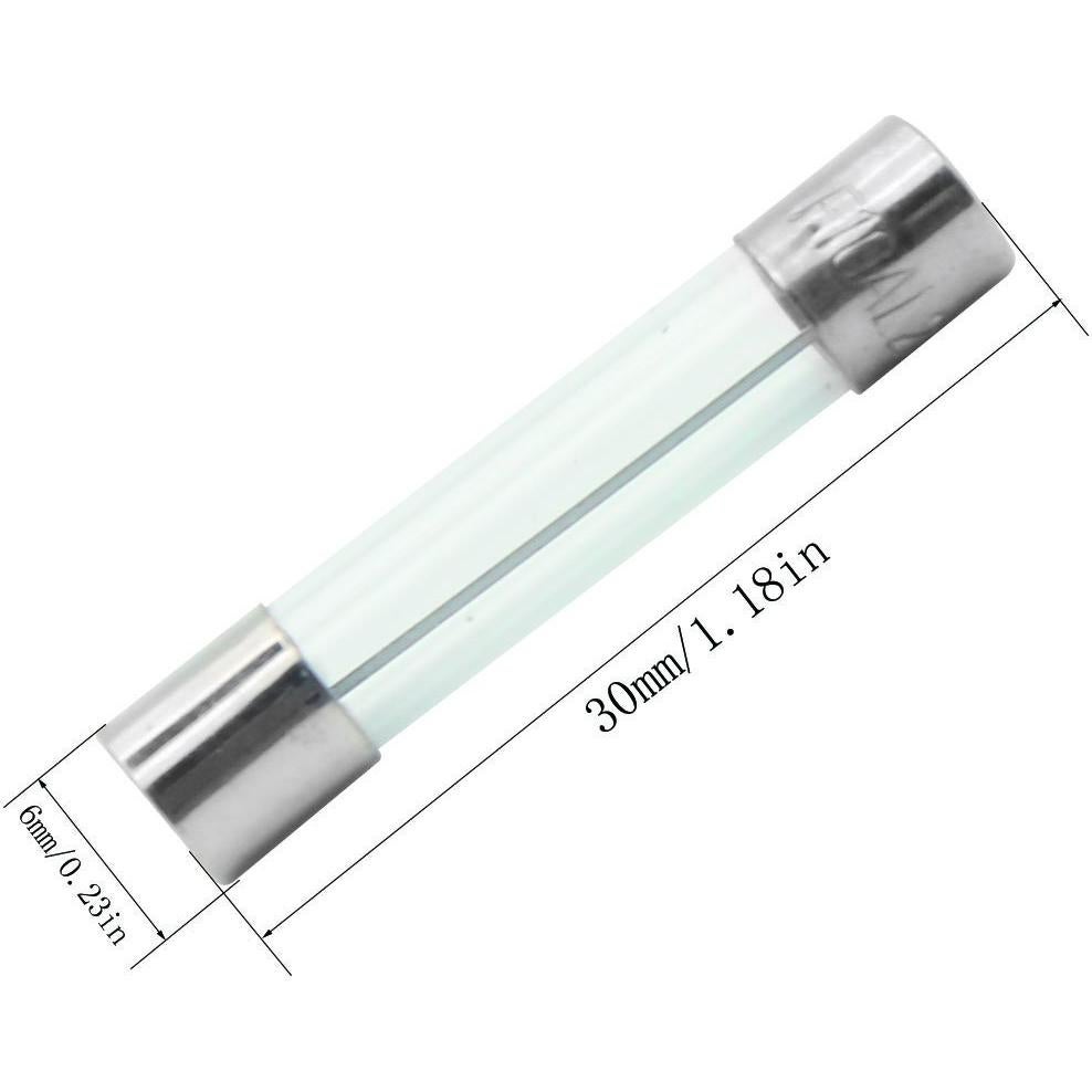 Kit de Fusibles de Vidrio 250 Piezas 5x20mm y 6x30mm 250V