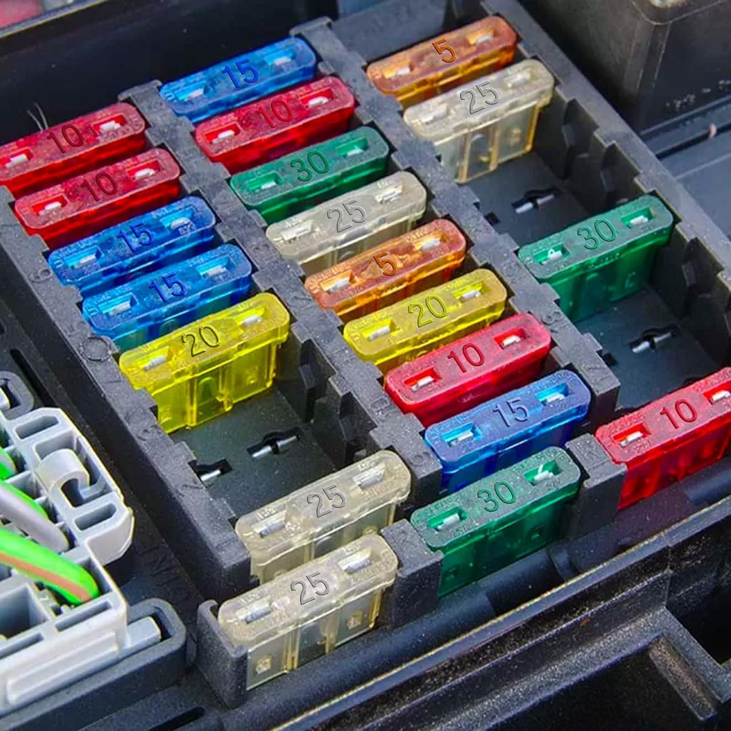 75 Fusibles Mini 10A Automotrices Fuselechada - Protección 32V