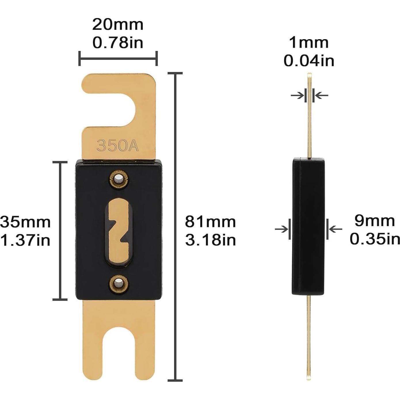 Fusible ANL 350A VEXUNGA para Audio de Coche 32V - Paquete de 3