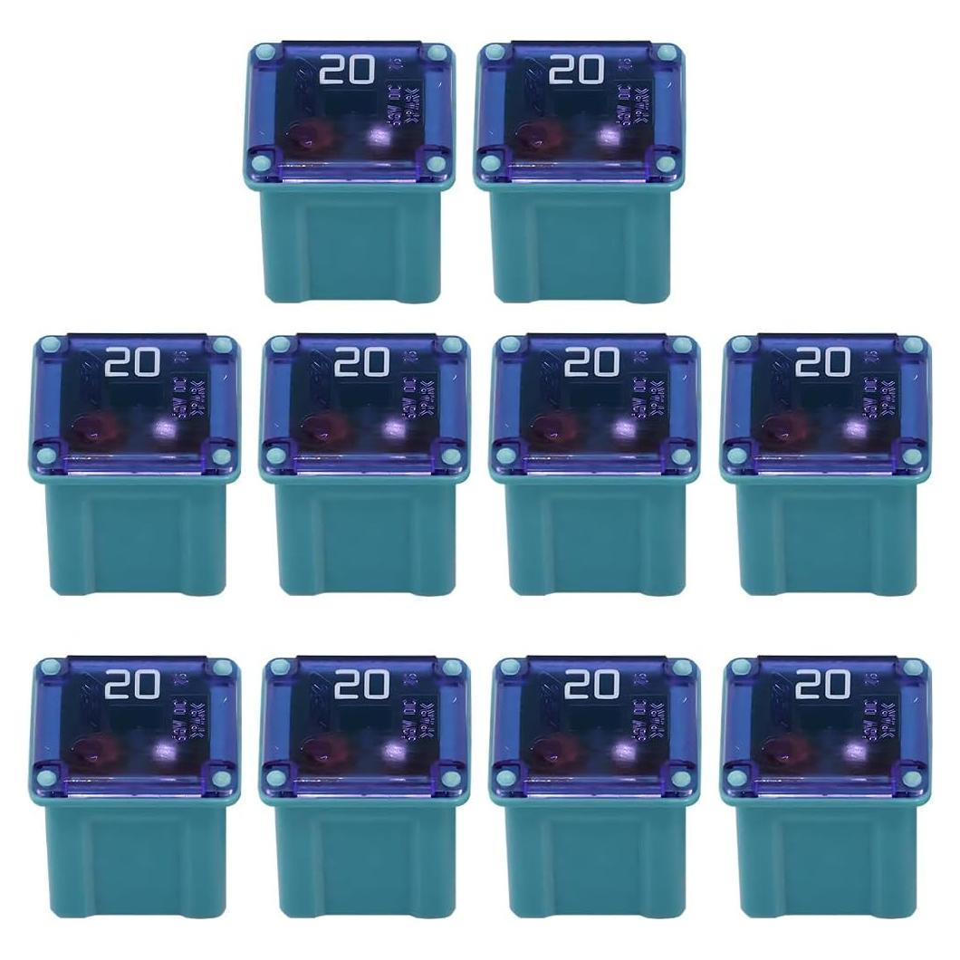 10 Fusibles Micro de Coche KHGUZ 20A Plástico Universal