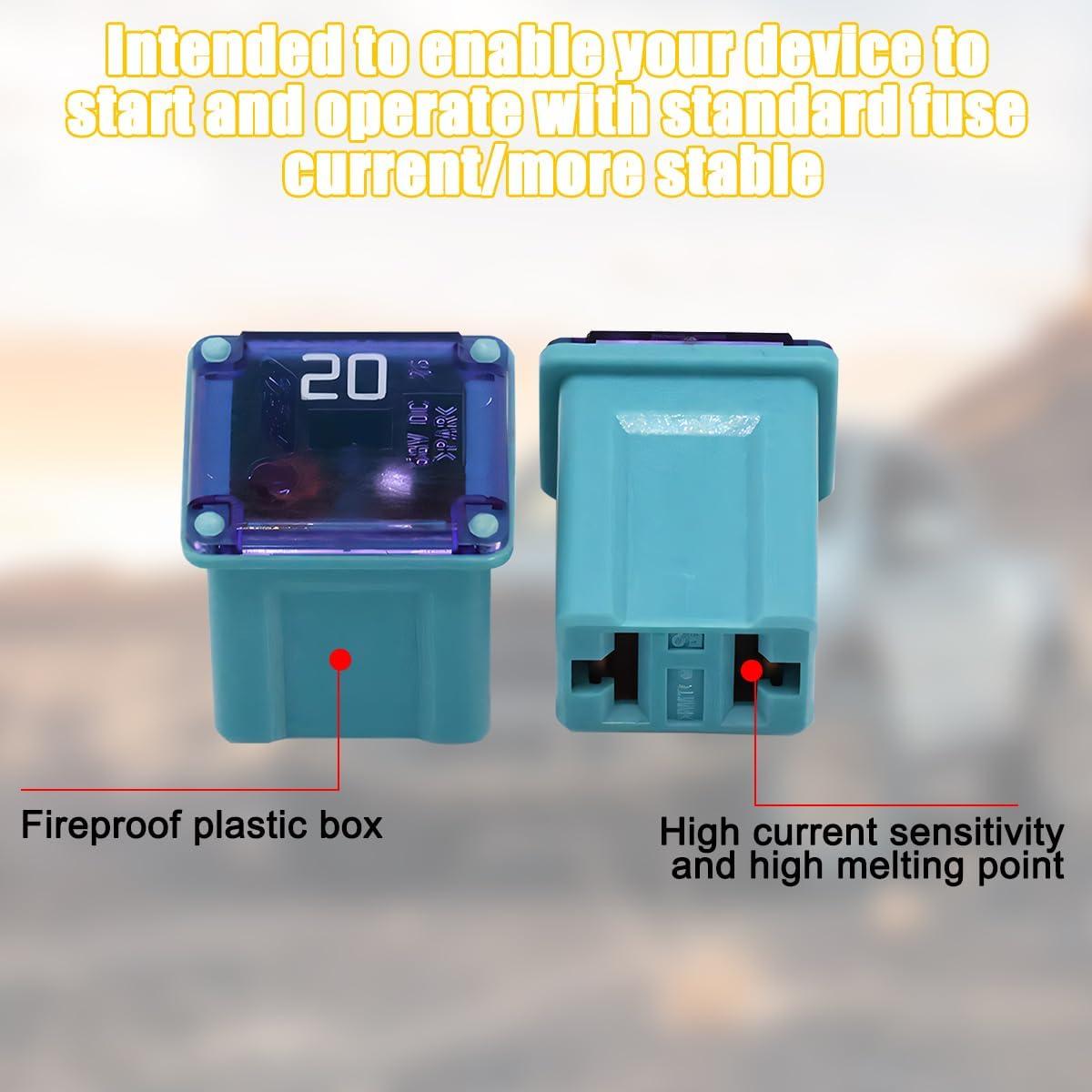 10 Fusibles Micro de Coche KHGUZ 20A Plástico Universal