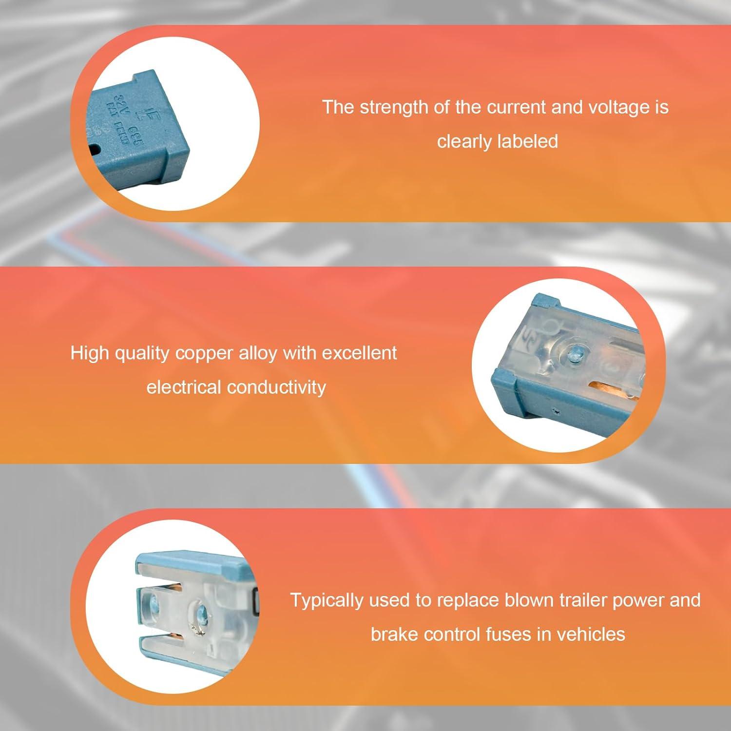 Kit de Fusibles Automotrices Mini FSTURIOS 20A 6Pcs