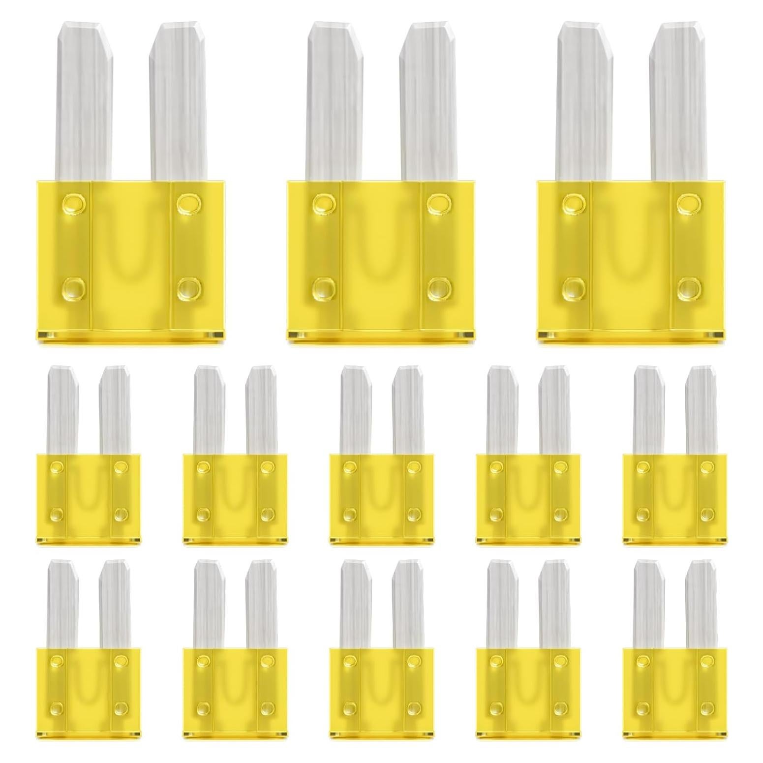 Fusibles Micro2 20A ALLECIN - Paquete de 30 Piezas Automotriz