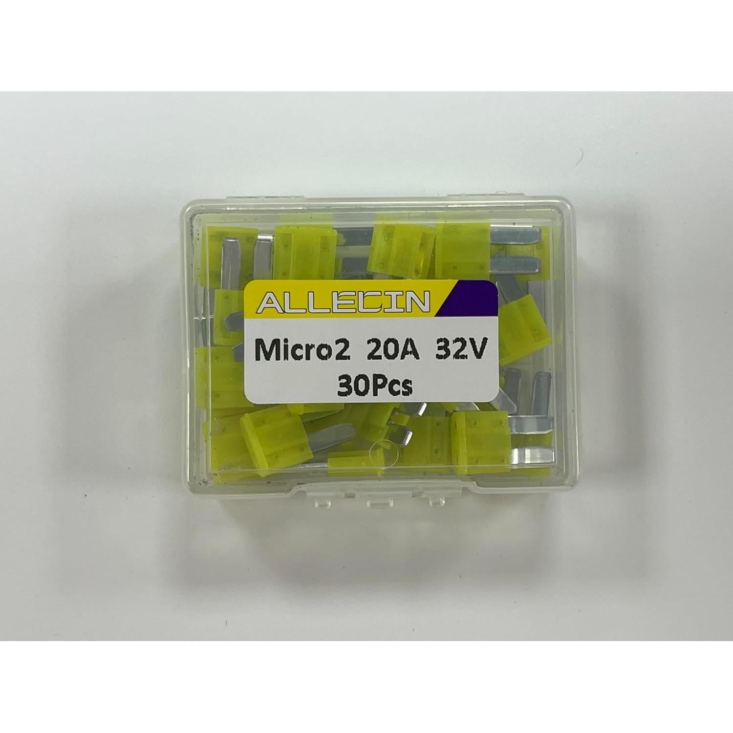 Fusibles Micro2 20A ALLECIN - Paquete de 30 Piezas Automotriz
