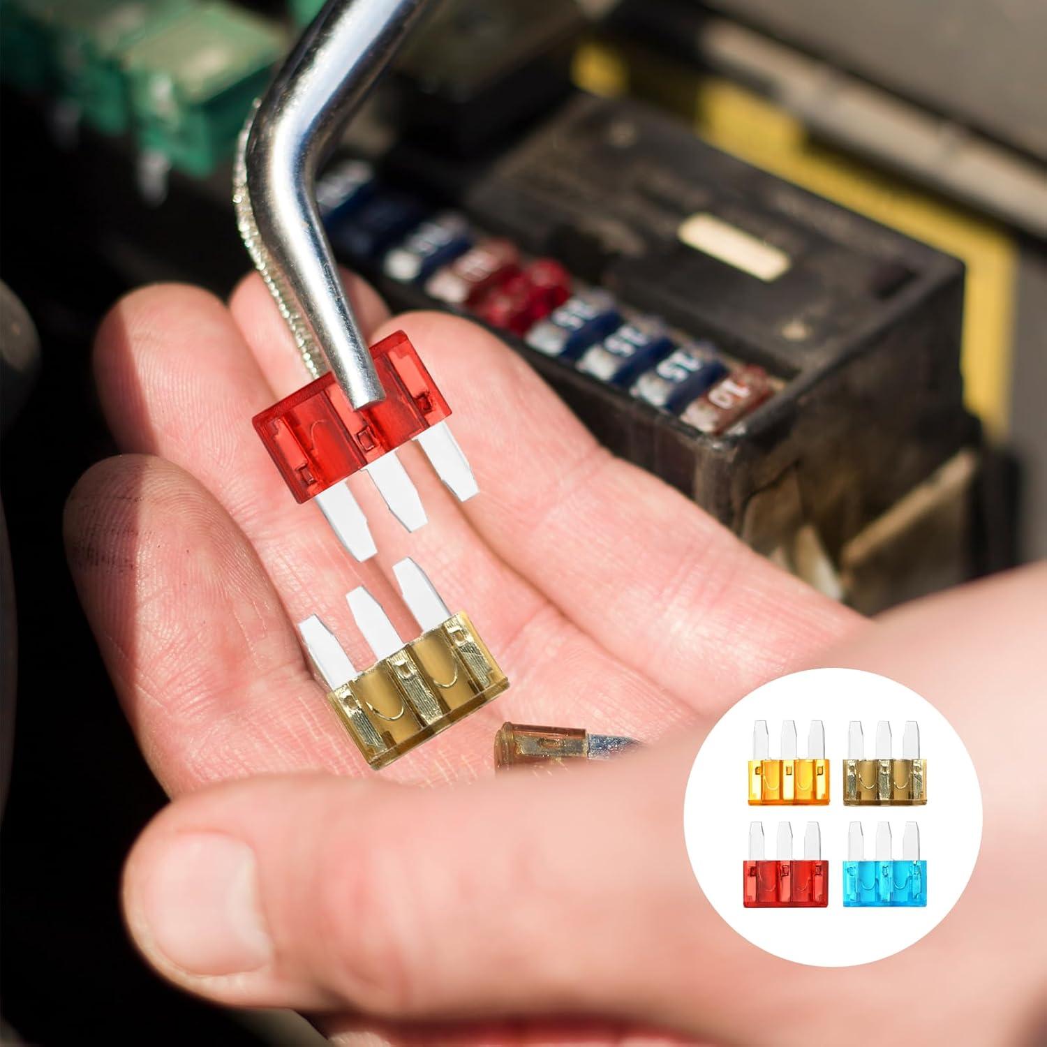 Kit de Fusibles Micro 3 Palas YENOVO 60 Piezas 5A-15A