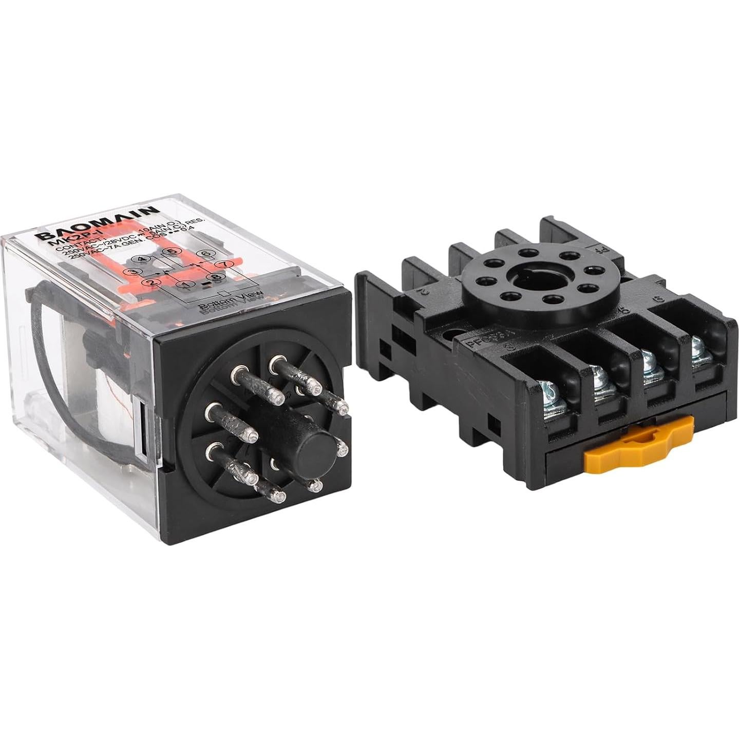 Relé Electromagnético Baomain MK2P-I AC 220V DPDT 8 Pines