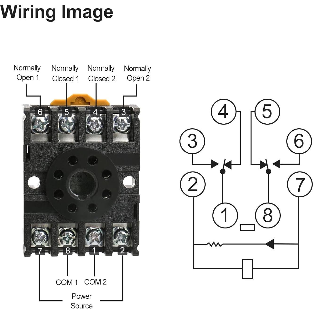 Relé Electromagnético Baomain MK2P-I AC 220V DPDT 8 Pines