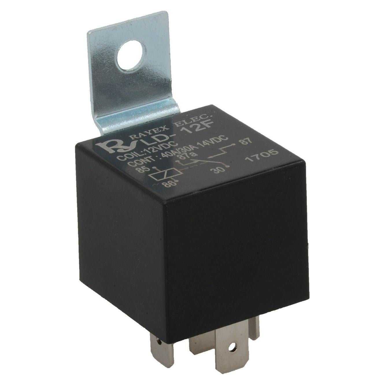 Relé Plástico Rayex LD-12F-R SPDT 12V 40A Paquete de 2