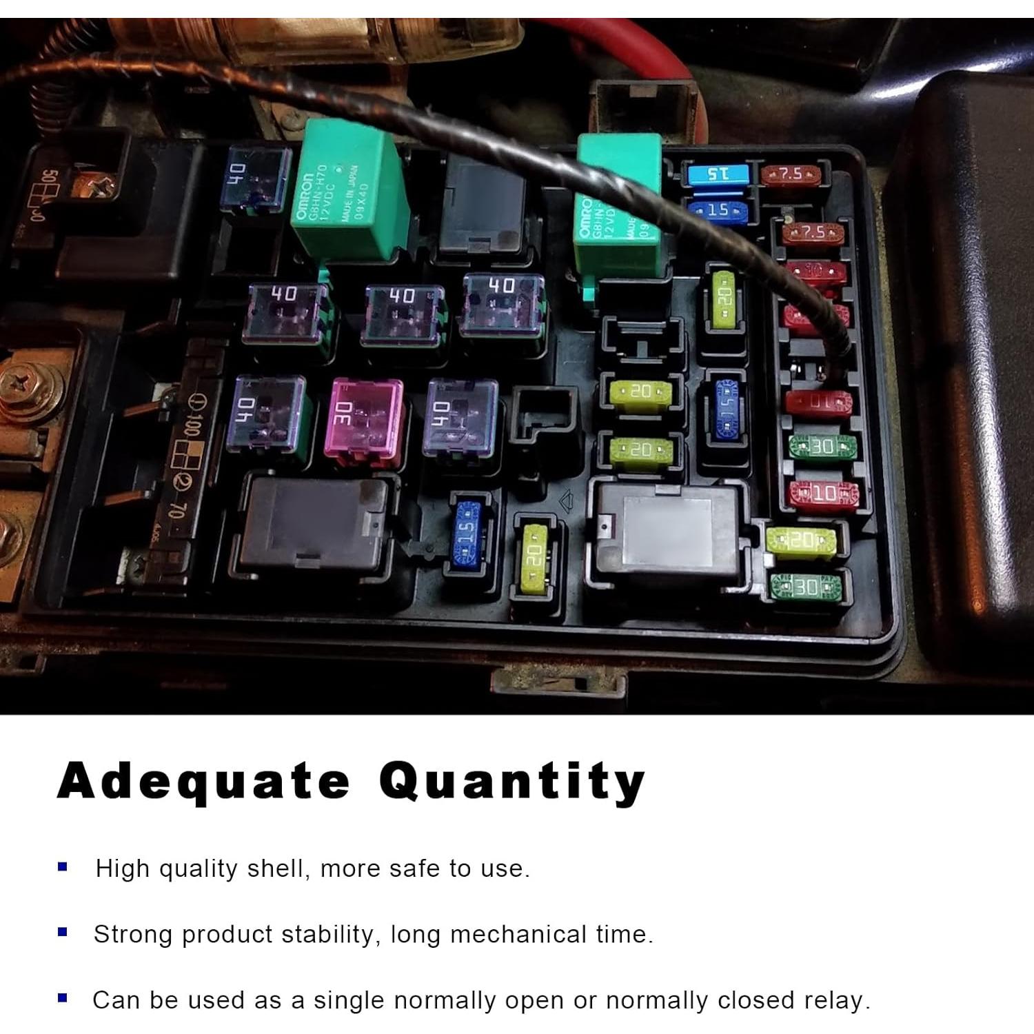 Relé de Arranque KVAEY 30A 12V 5 Pines Impermeable 2PCS