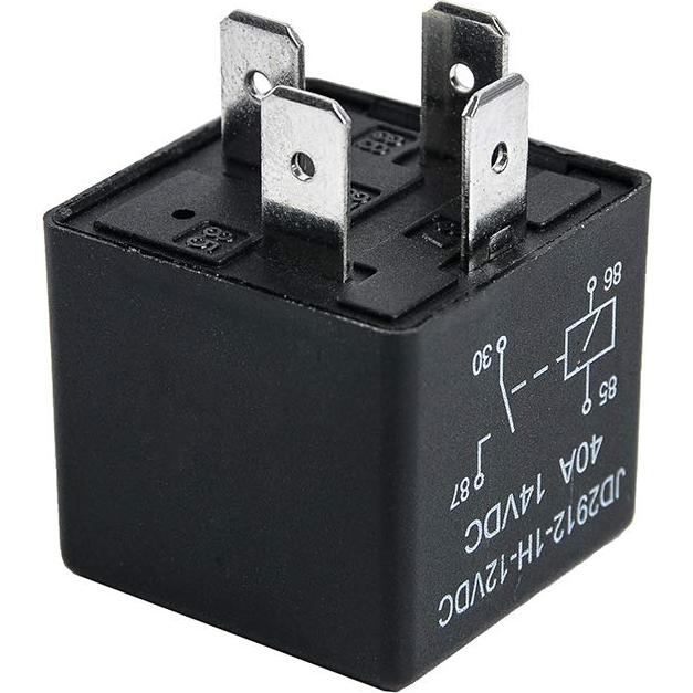 Paquete de 2 Relés de Coche 4 Pines 12V 40A YiePhiot