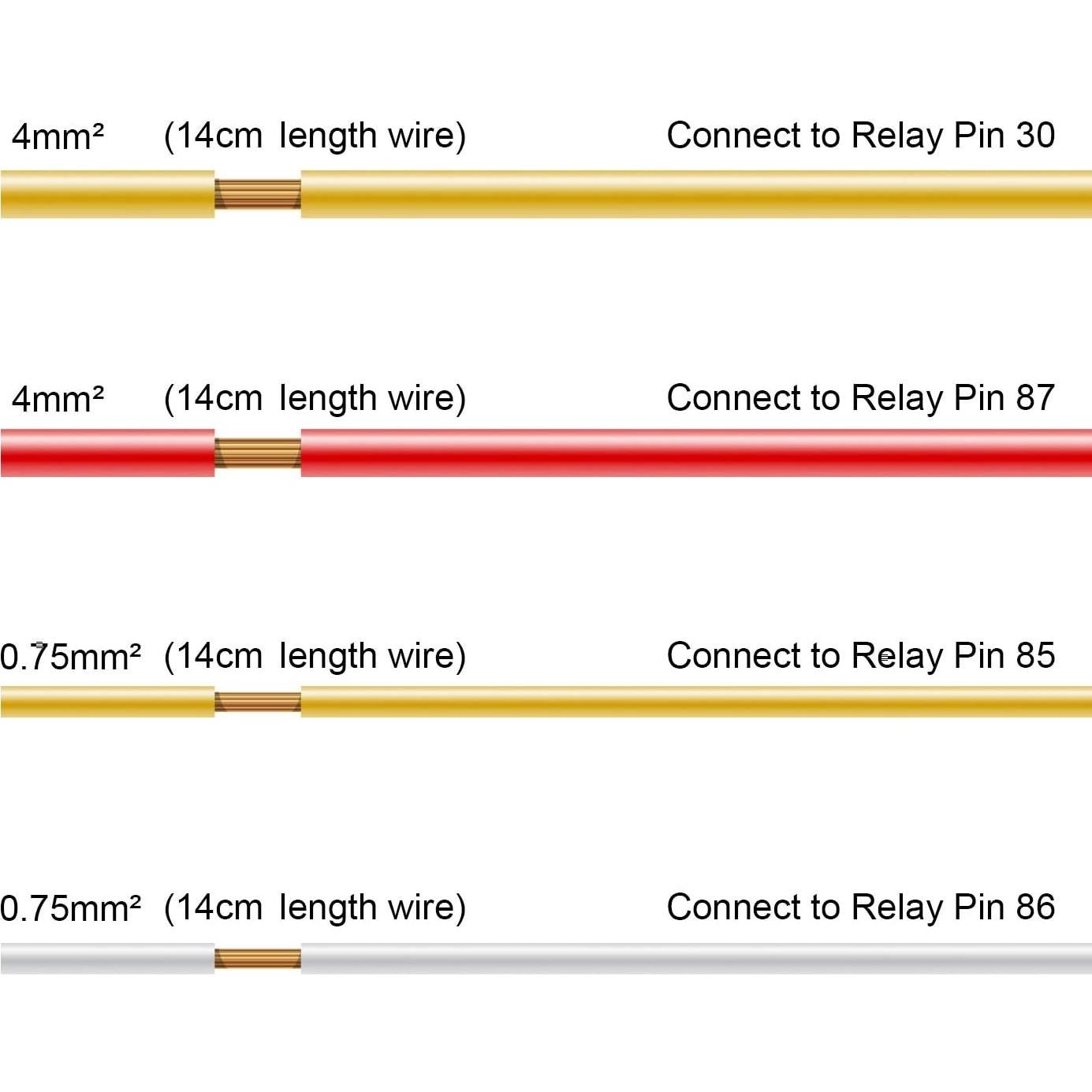 Relé EHDIS 4 Pines 80A 12V Normalmente Abierto para Coche