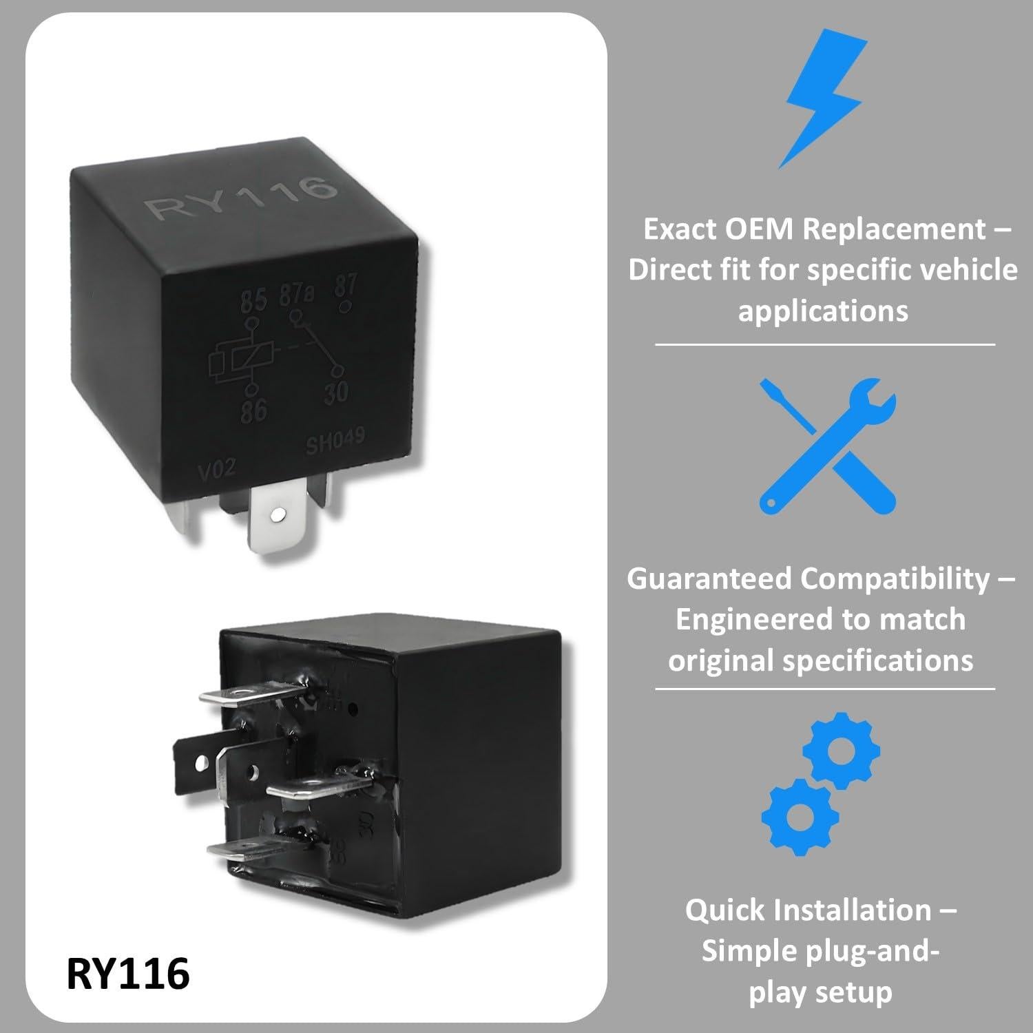 Rele RY116 Standard Motor Products - Reemplazo para Vehículos