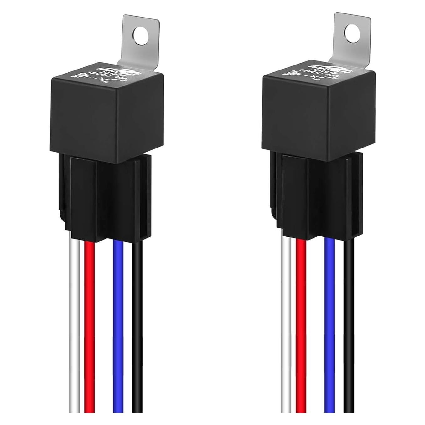 Kit de Relé Automotriz Ronybuy 4 Pines 40A 12V con Conectores