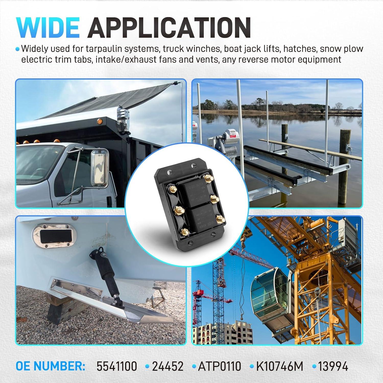 Módulo de Relé Avance y Retroceso 12V 80A JURPLIX