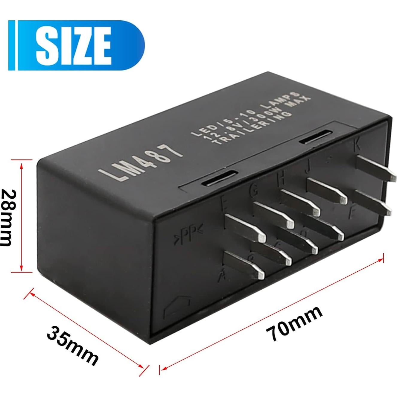 Relé Intermitente LED VIKKSAER para Chevy GMC Cadillac 2003-2007