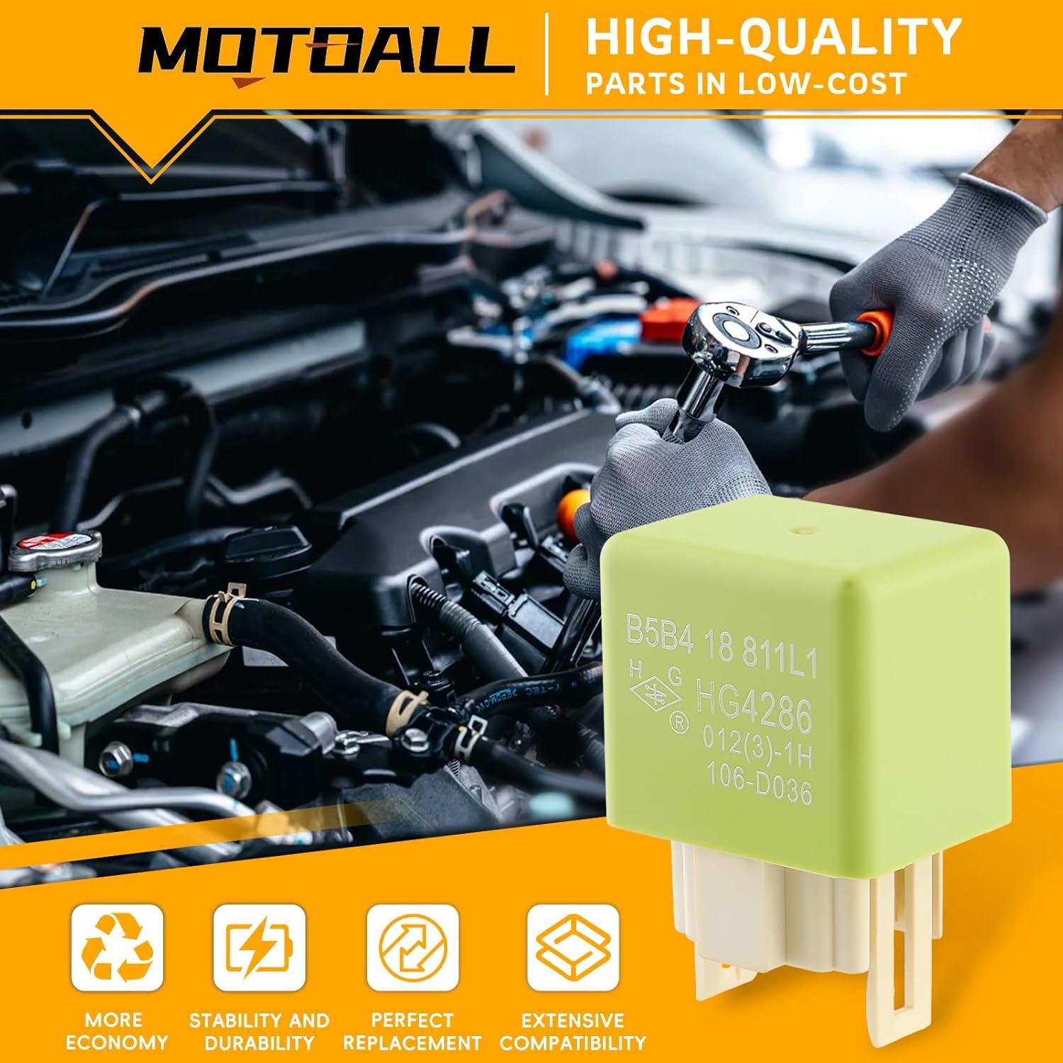 Relé Automotriz MOTOALL B5B4-18-811 para Mazda 323, Protege, 626