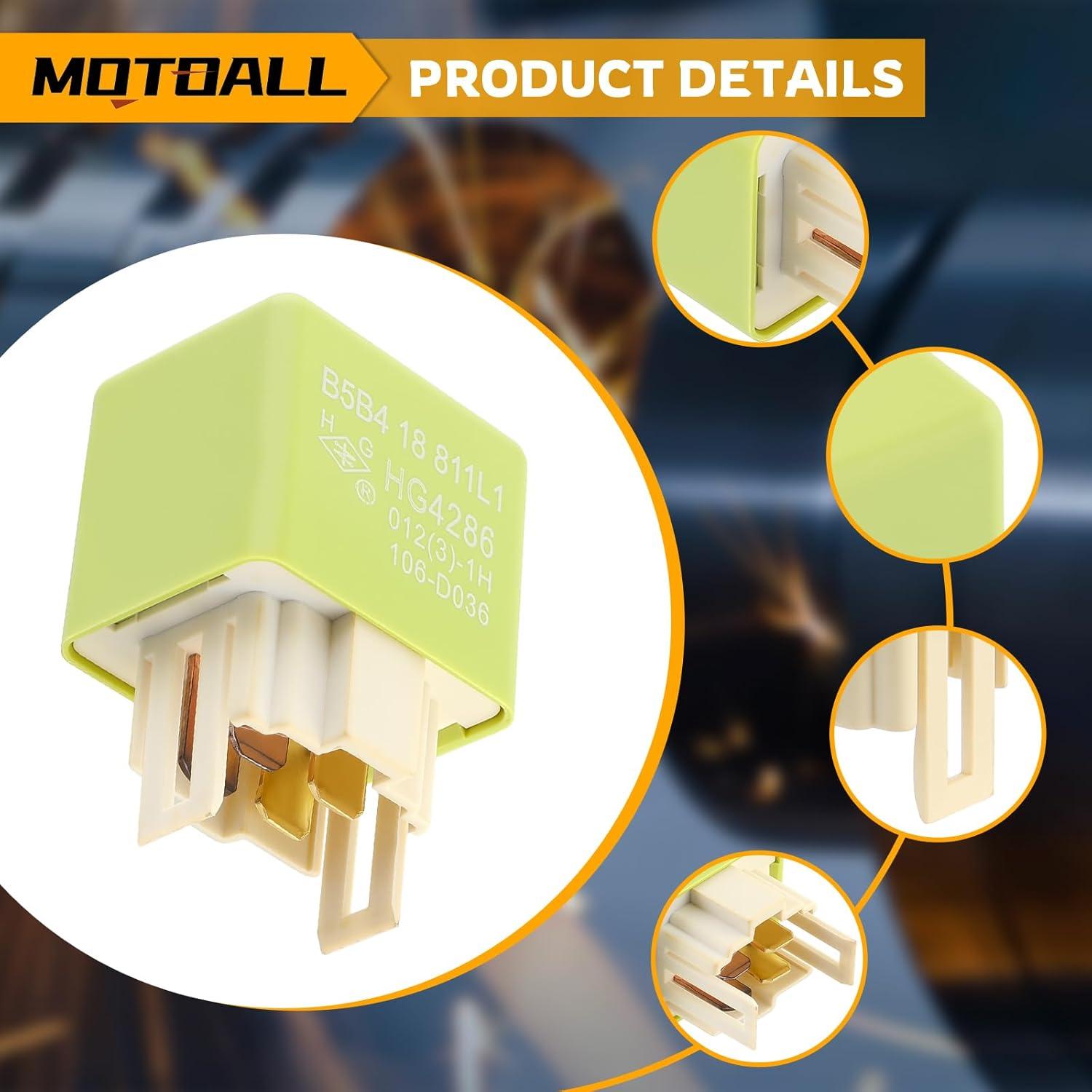 Relé Automotriz MOTOALL B5B4-18-811 para Mazda 323, Protege, 626