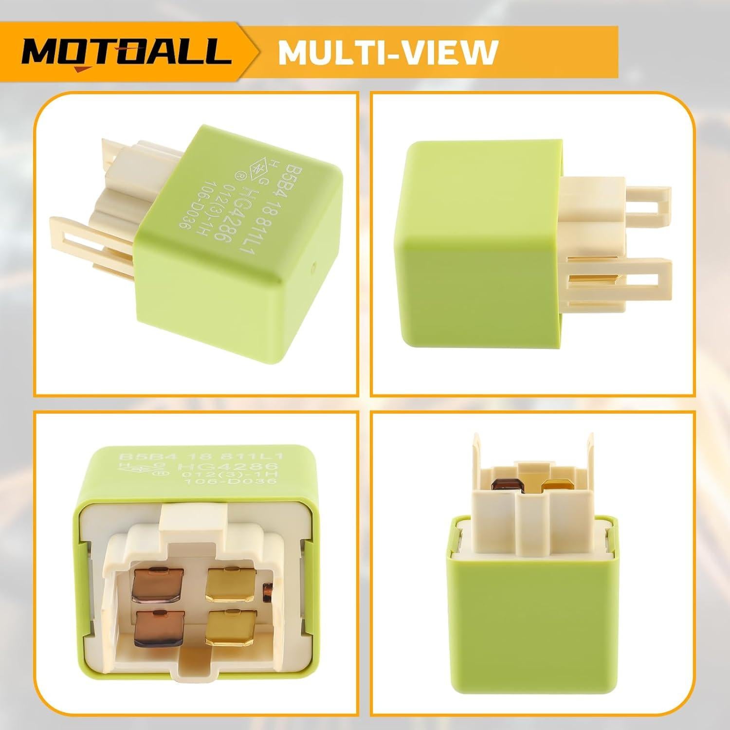 Relé Automotriz MOTOALL B5B4-18-811 para Mazda 323, Protege, 626