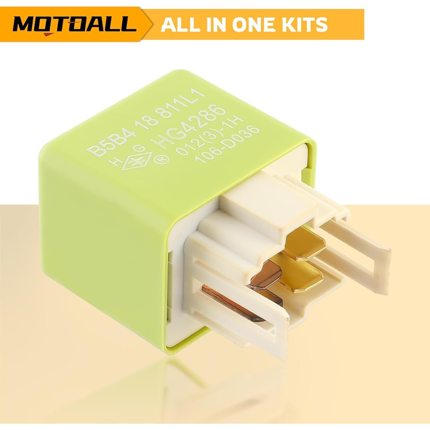 Relé Automotriz MOTOALL B5B4-18-811 para Mazda 323, Protege, 626