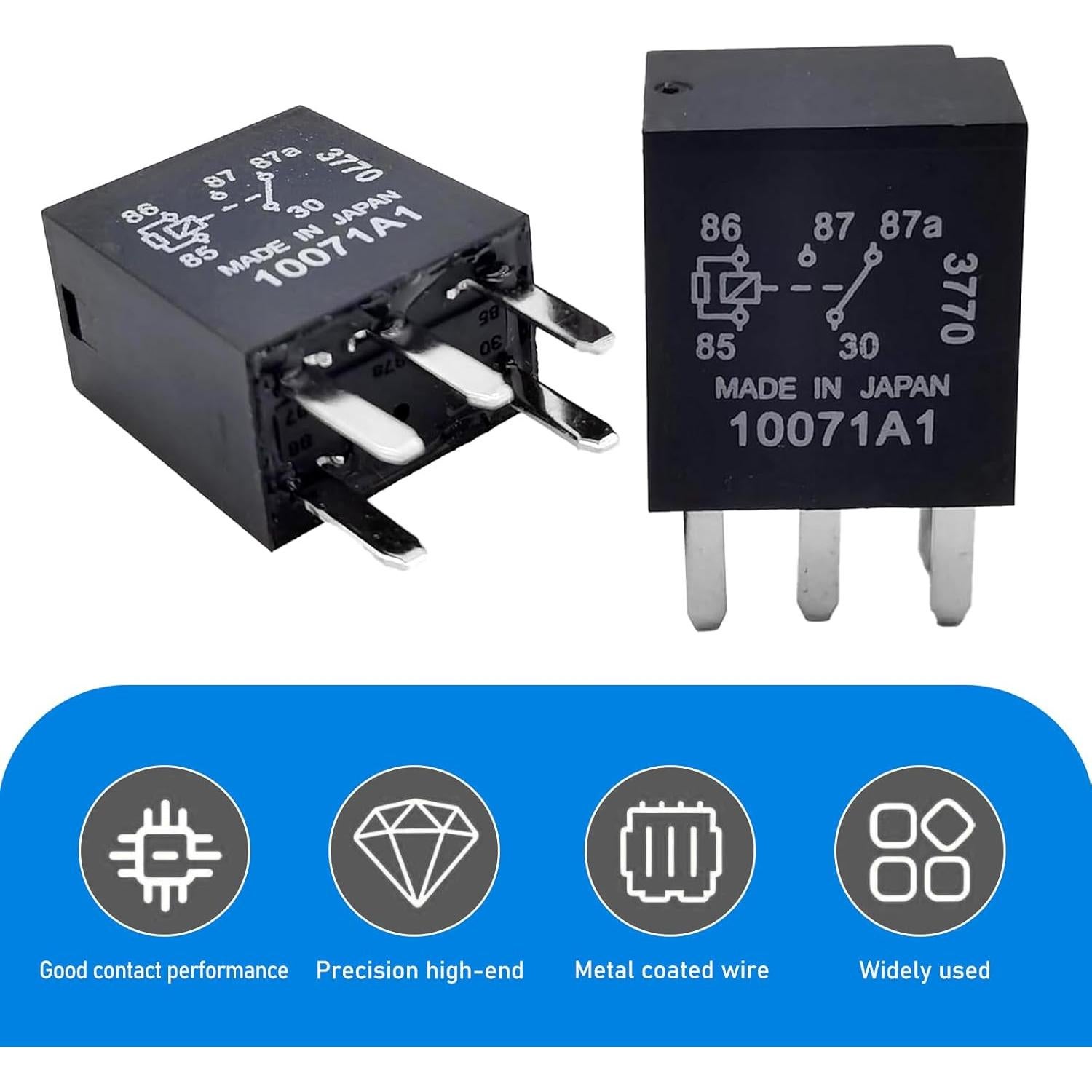 Relé de Bomba de Combustible Automático Downhill 12V 30A 2NO 2NC