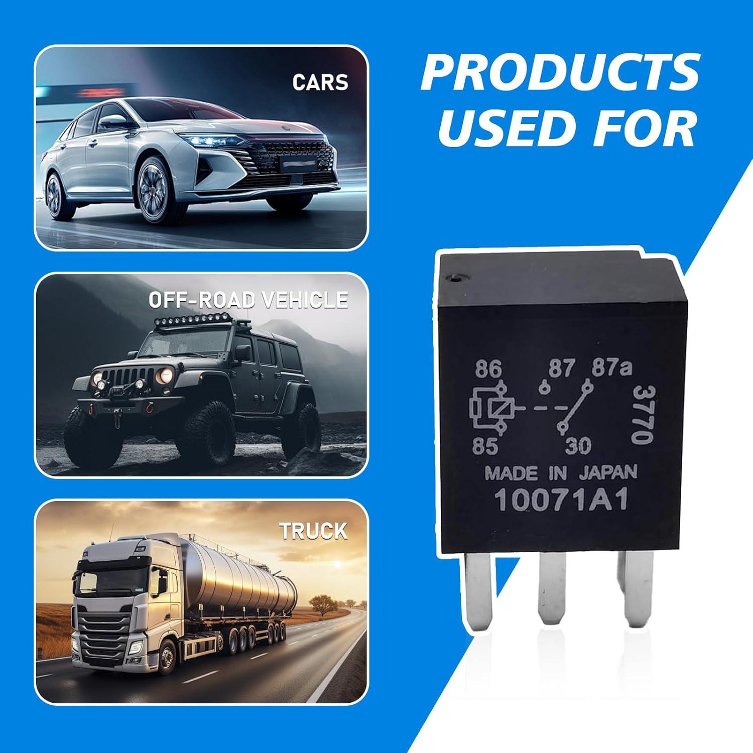 Relé de Bomba de Combustible Automático Downhill 12V 30A 2NO 2NC