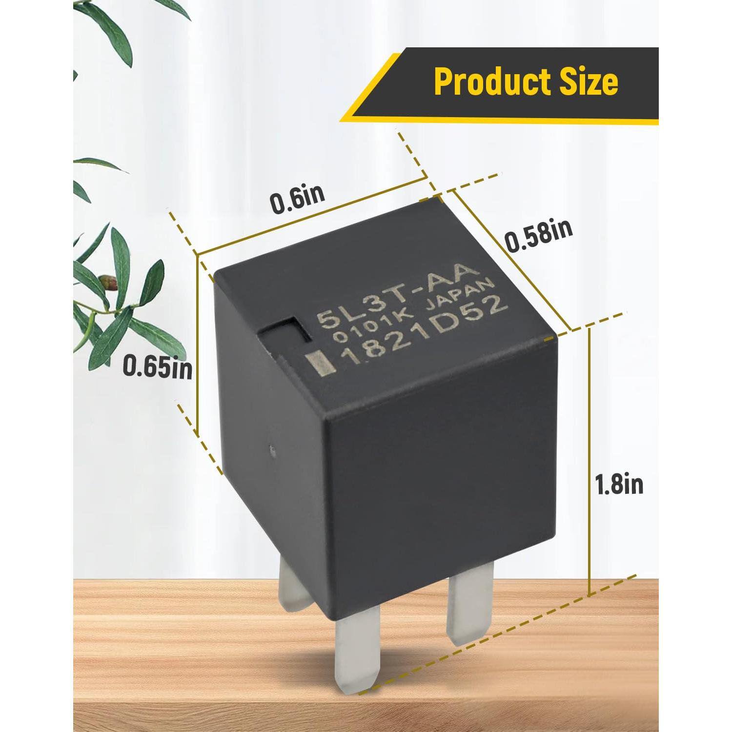 Relés 5L3T-AA 12VDC 20A para Ford F150 Escape Explorer - Paquete de 5