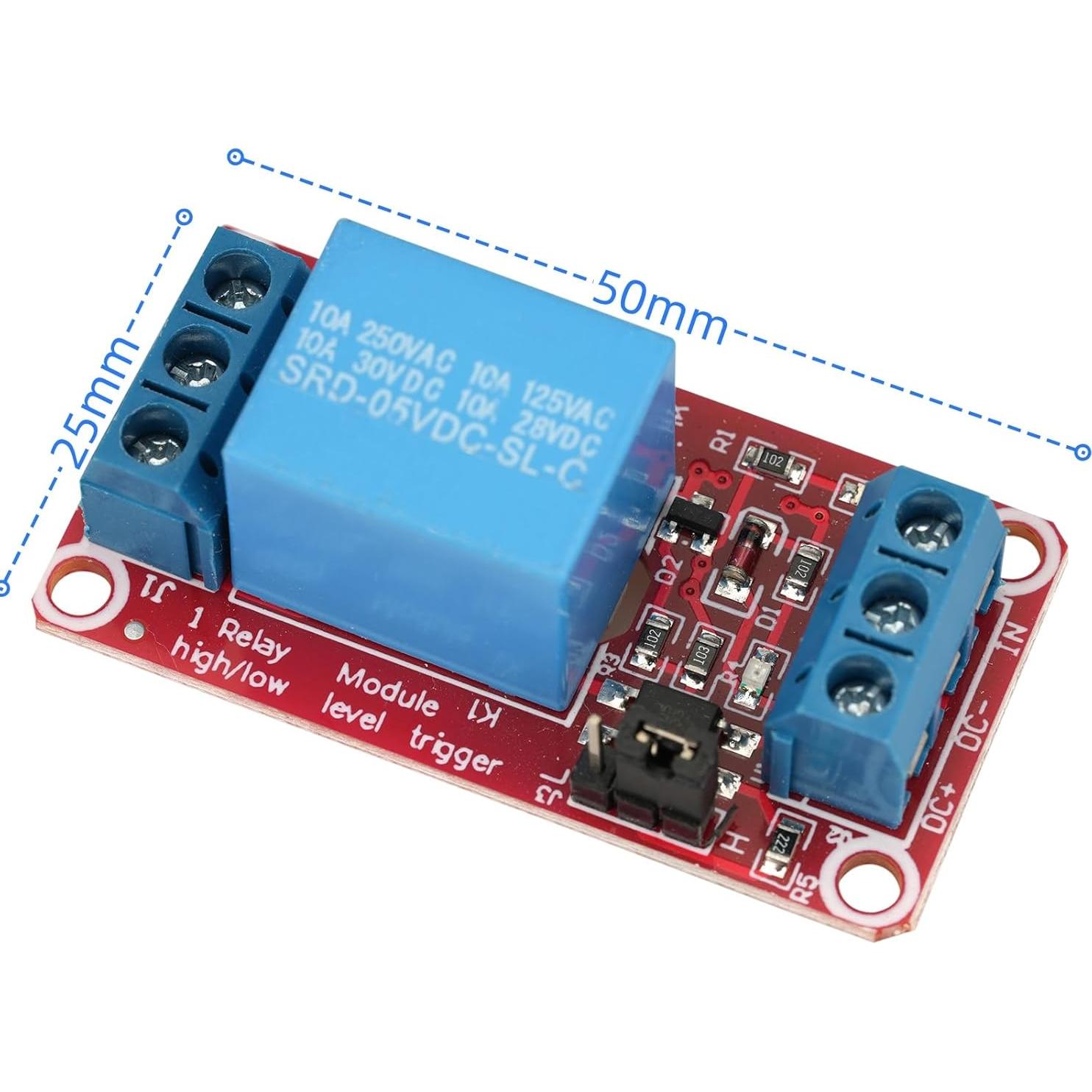 Módulo de Relé de 5V MTDELE 8 Pcs con Aislamiento Optoacoplador