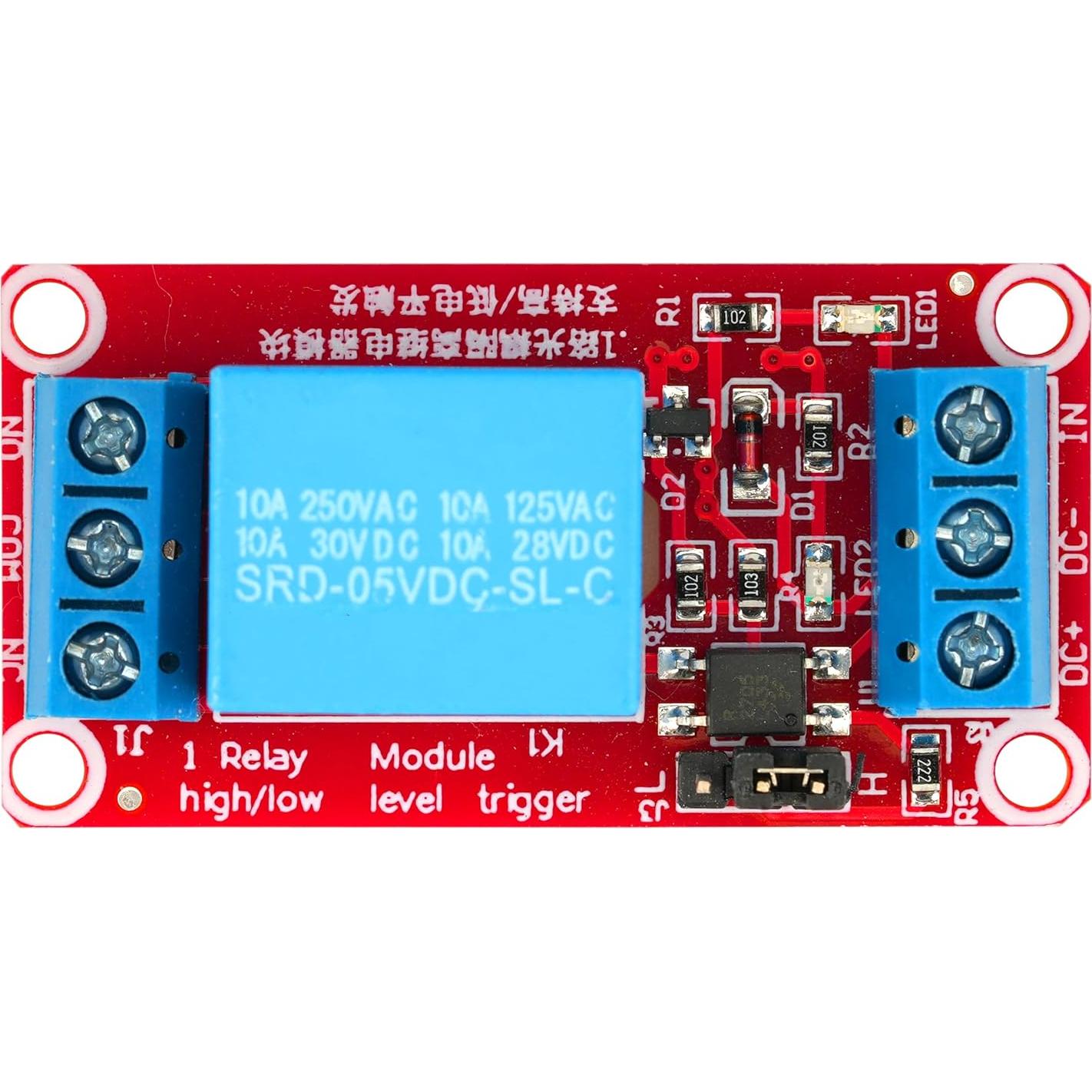 Módulo de Relé de 5V MTDELE 8 Pcs con Aislamiento Optoacoplador