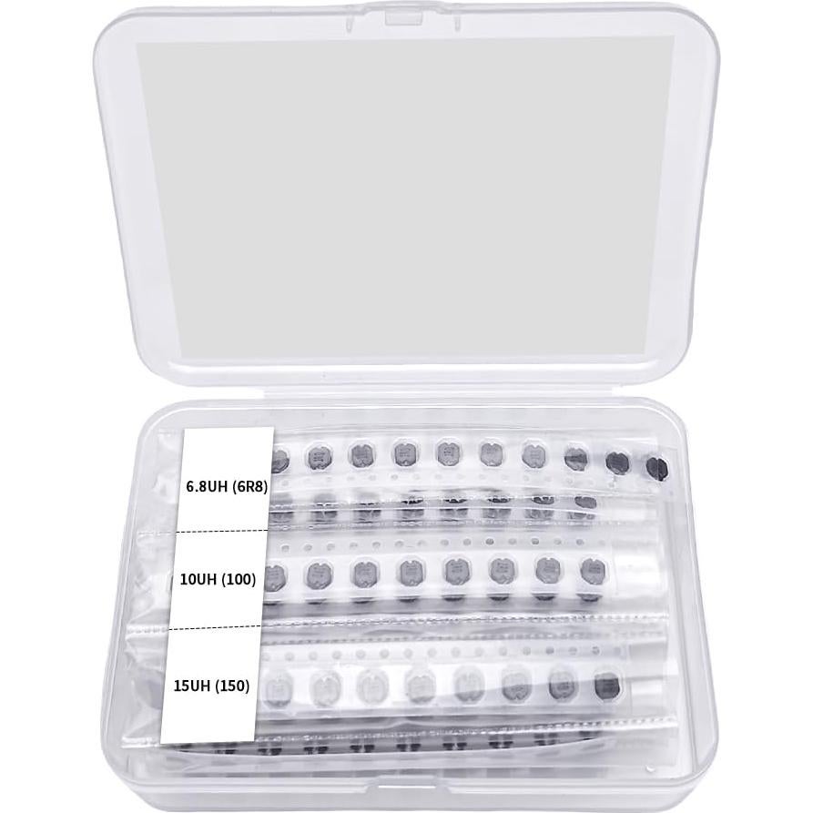 Kit 200 Pcs Inductores SMD VANXY 1UH a 2.2MH 4.5x4mm