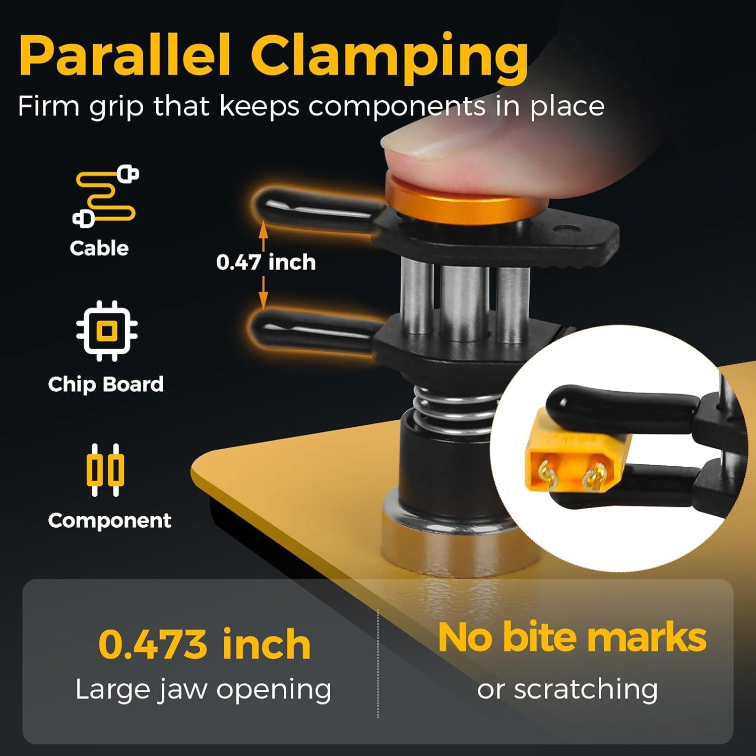 Abrazadera Magnética de Manos Ayudantes NOEVSBIG, 10x10cm