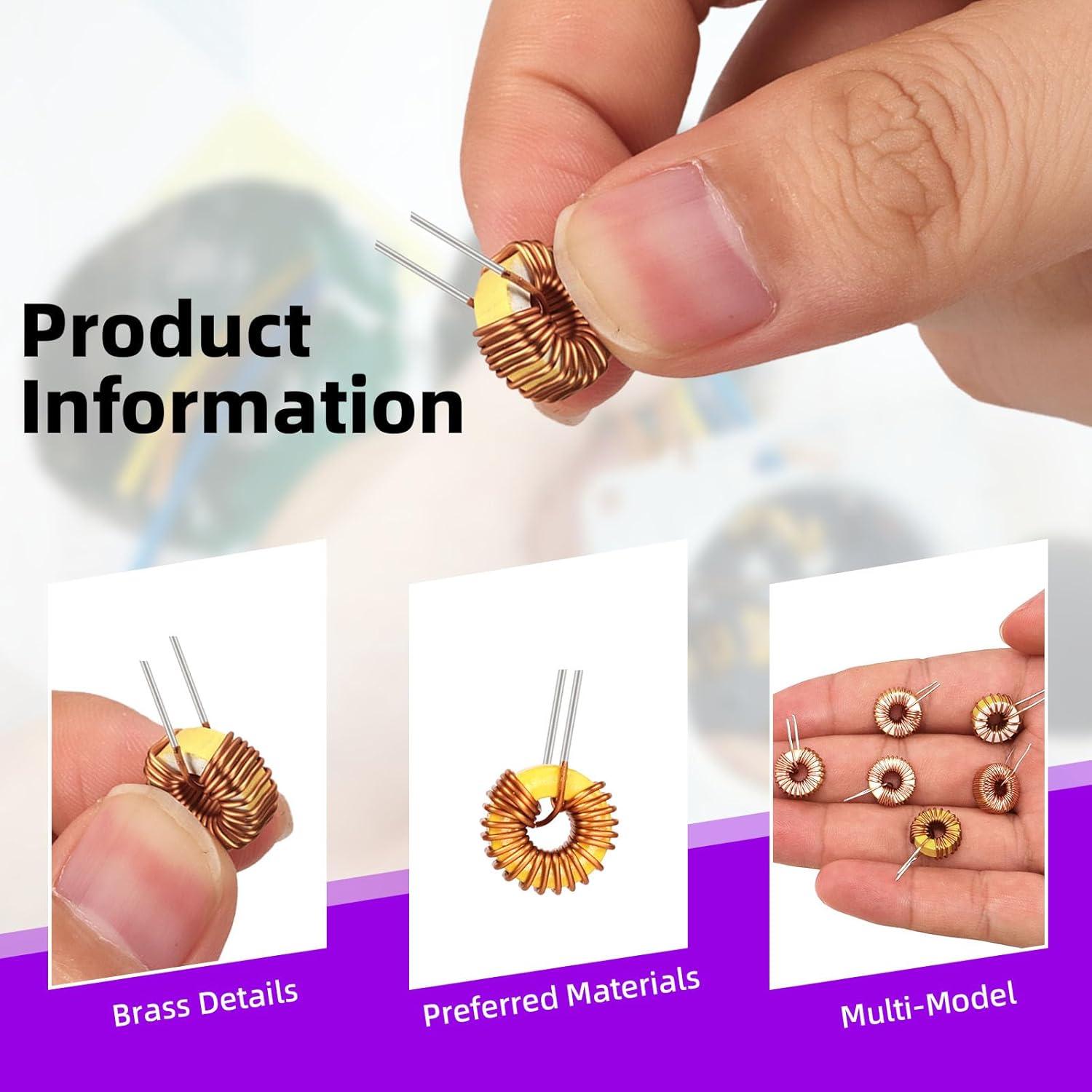 Kit de 30 Inductores Toroidales Swpeet 10UH-220UH para DIY