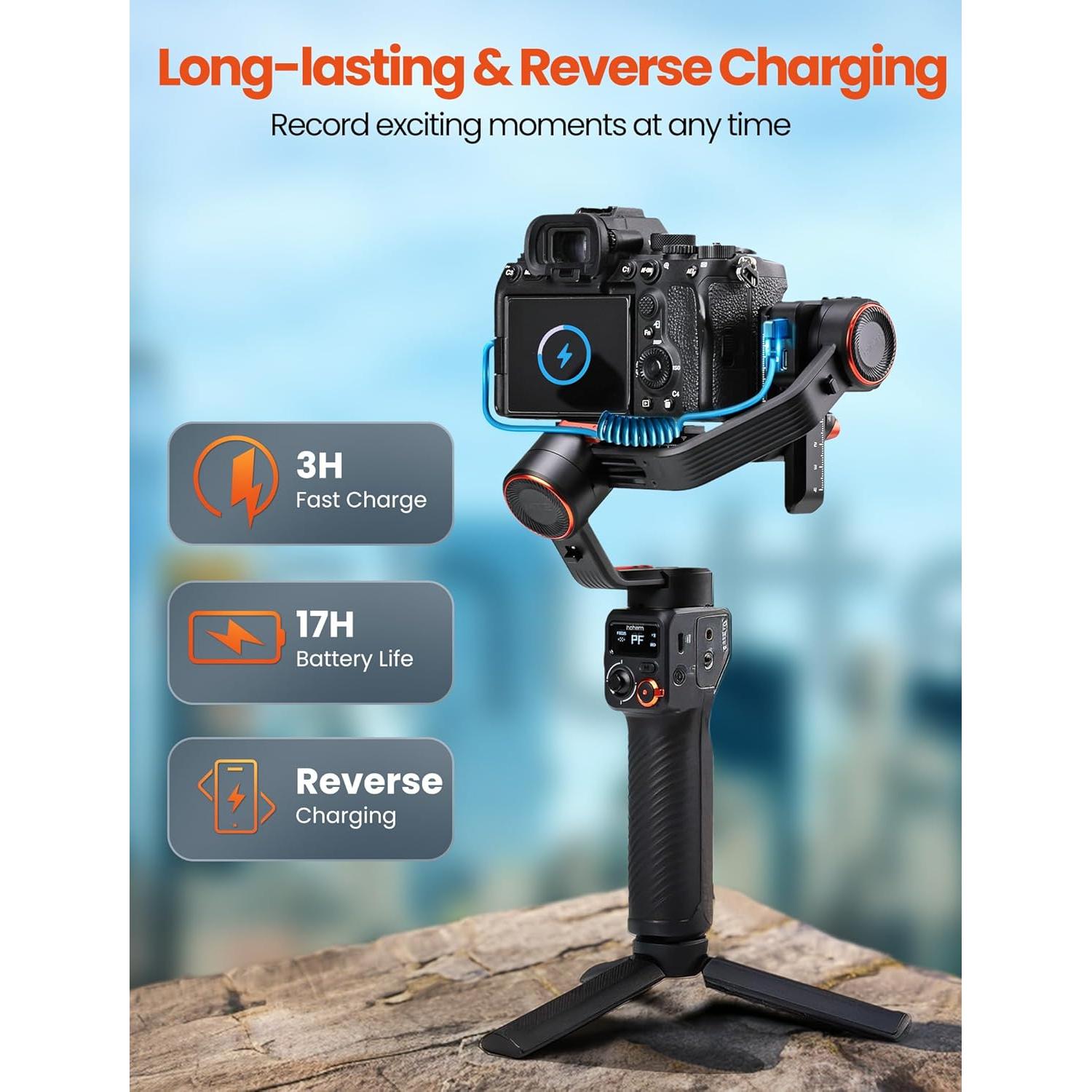 Estabilizador Gimbal Hohem iSteady MT2 para Cámara y Smartphone