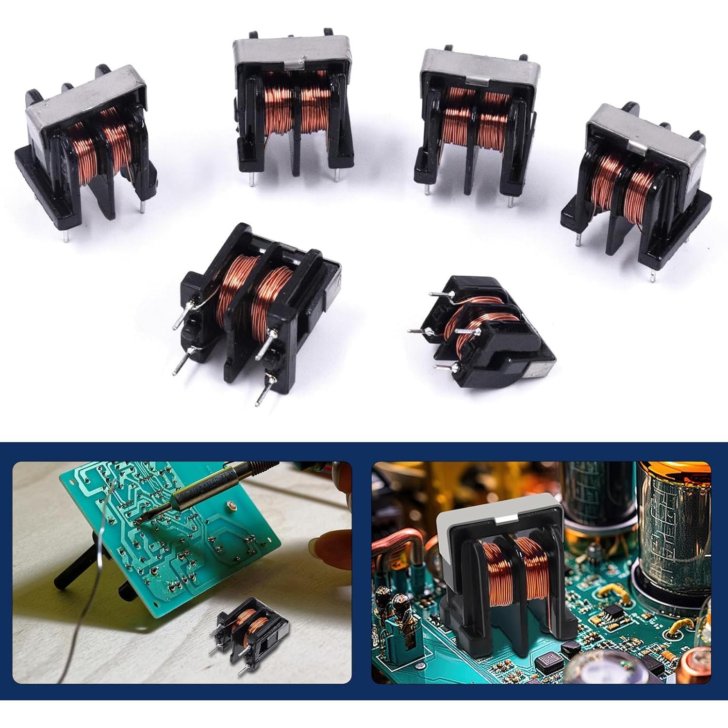 Kit de Inductores Magnéticos Toroidales Glarks 24pcs 5-40MH