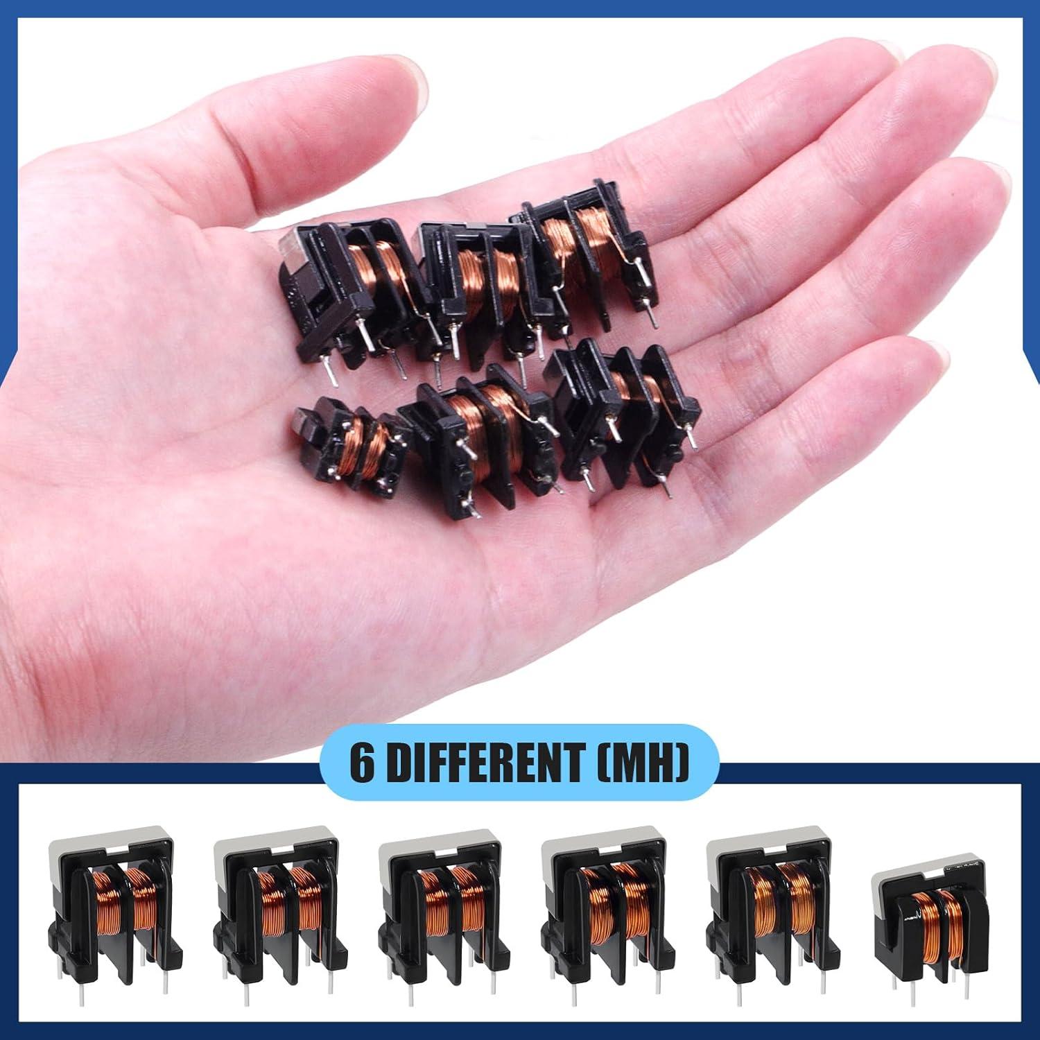 Kit de Inductores Magnéticos Toroidales Glarks 24pcs 5-40MH