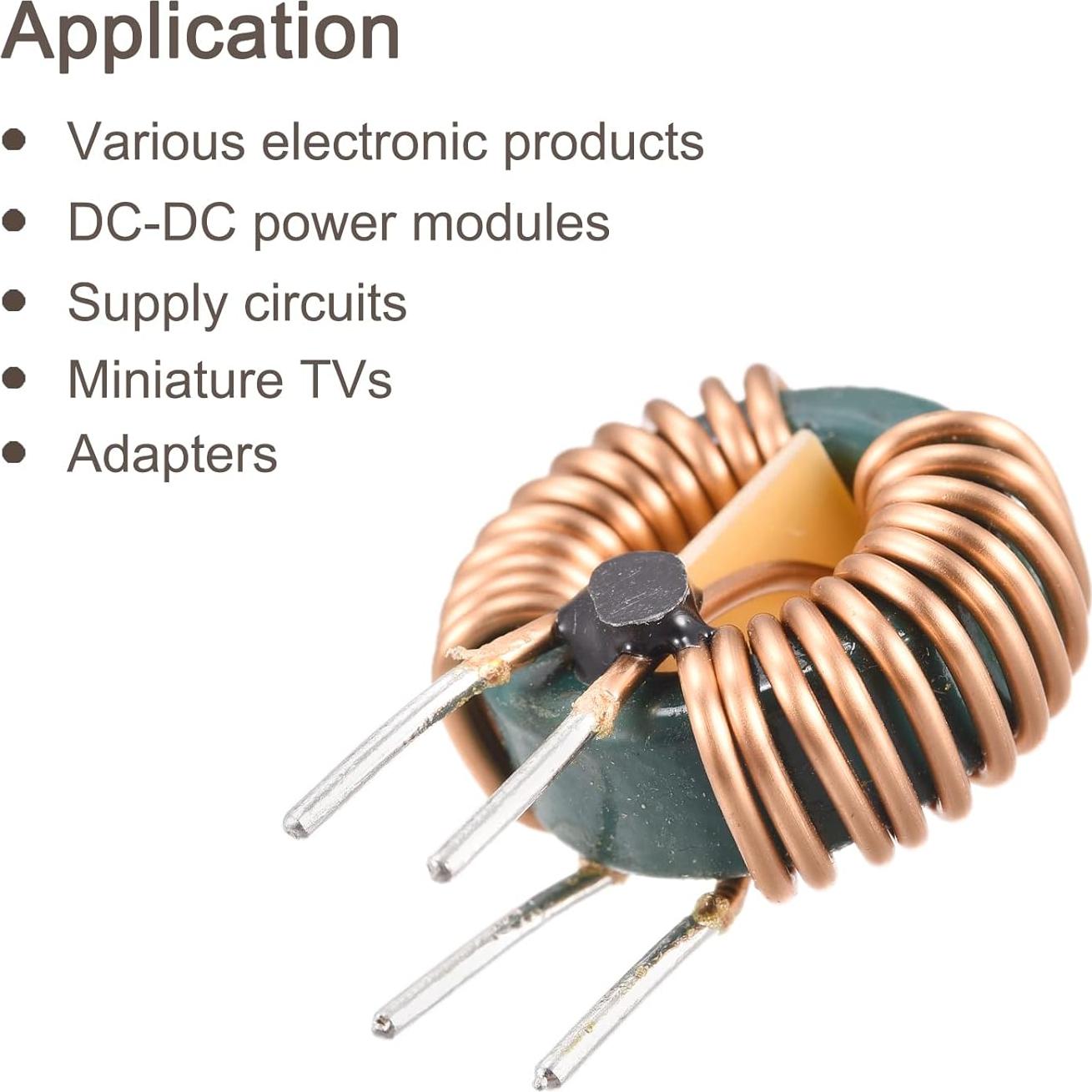 Bobina Inductancia Toroidal Cobre 1mH 10A MECCANIXITY - Paquete 5
