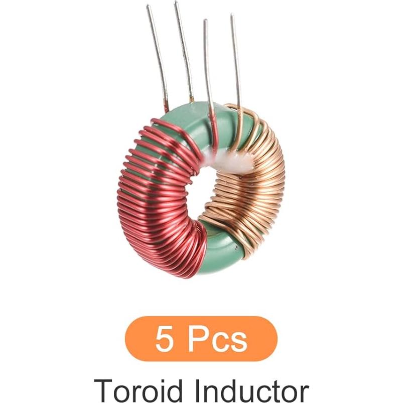 Bobina de Núcleo Toroidal Inductancia 10mH 3A Cobre - 5 Pcs