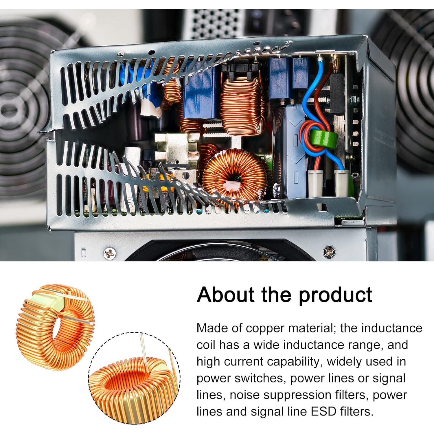 Bobina Toroidal de Inductancia 150uH 5A Cobre - 10 Pcs