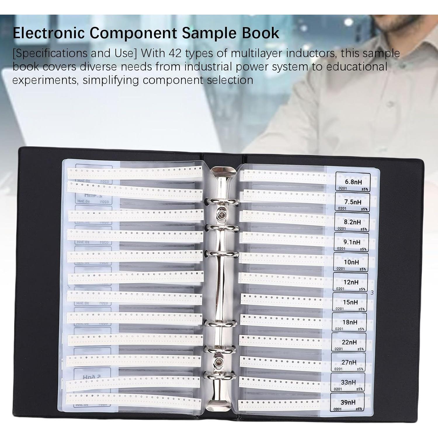 Libro de Muestras de Inductores SMD Gugxiom - 42 Tipos, 50 Piezas