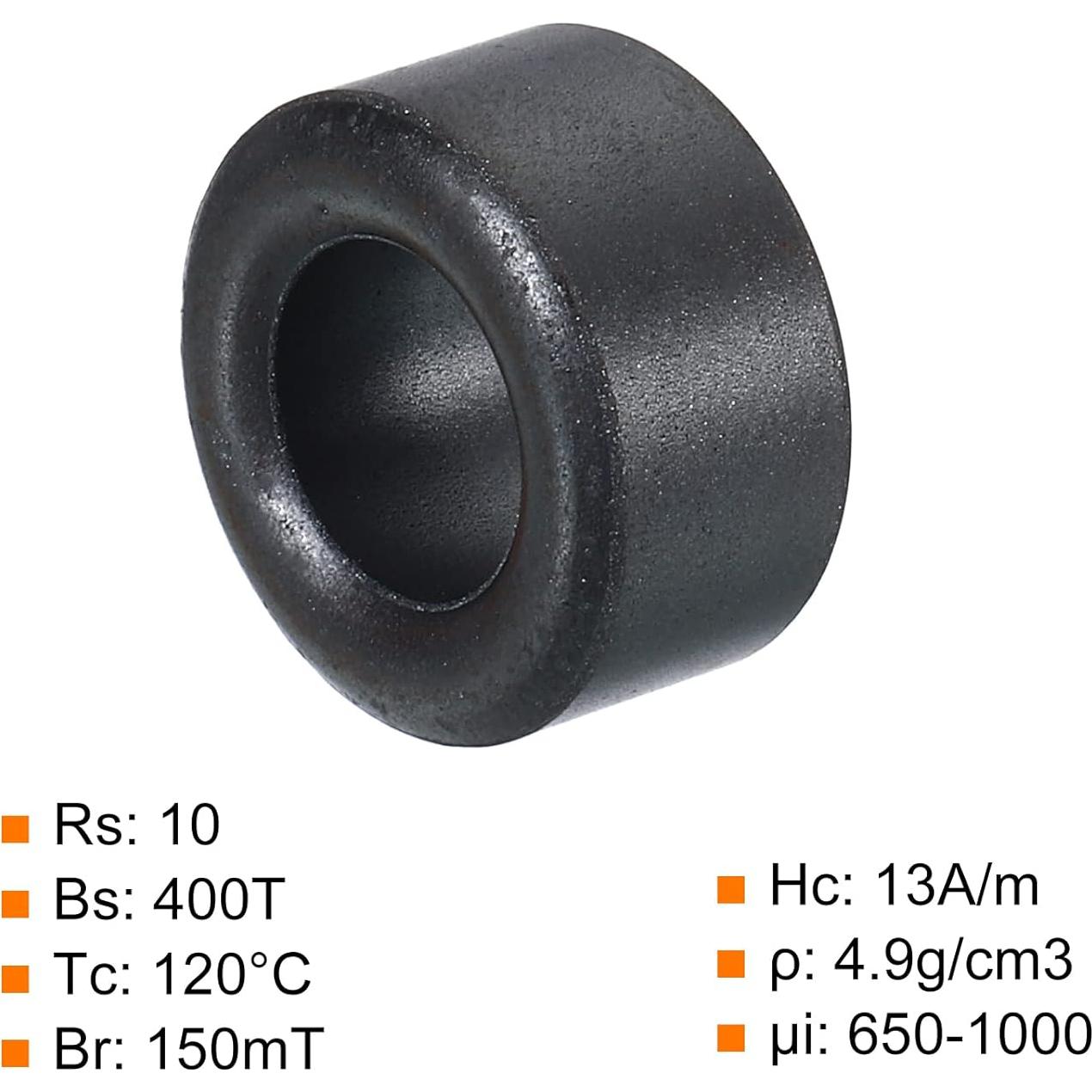 Núcleo Toroidal de Ferrita PATIKIL 18mm x 10mm - Paquete de 10