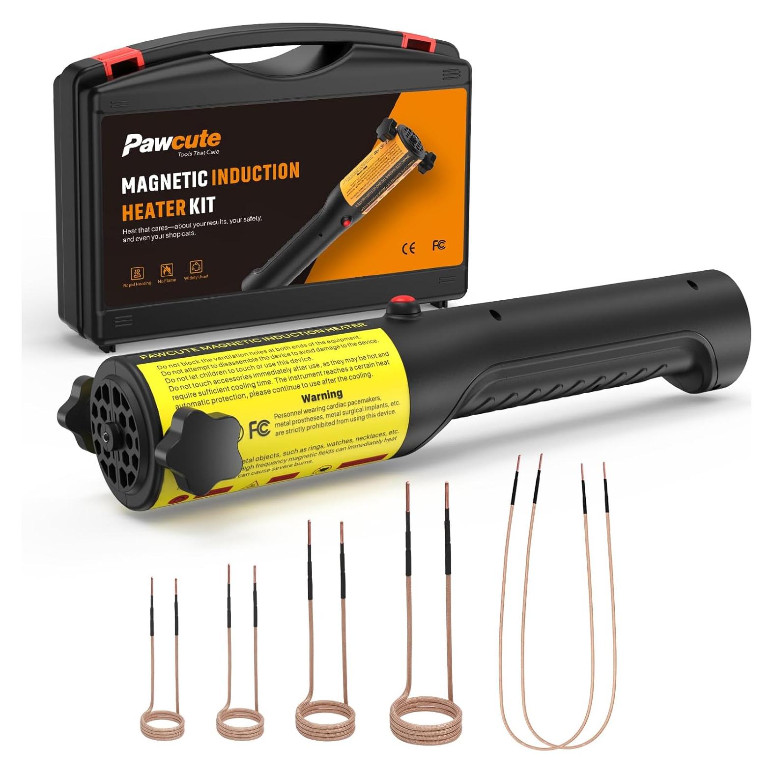 Calentador de Inducción 1200W Pawcute con 6 Bobinas Amarillo