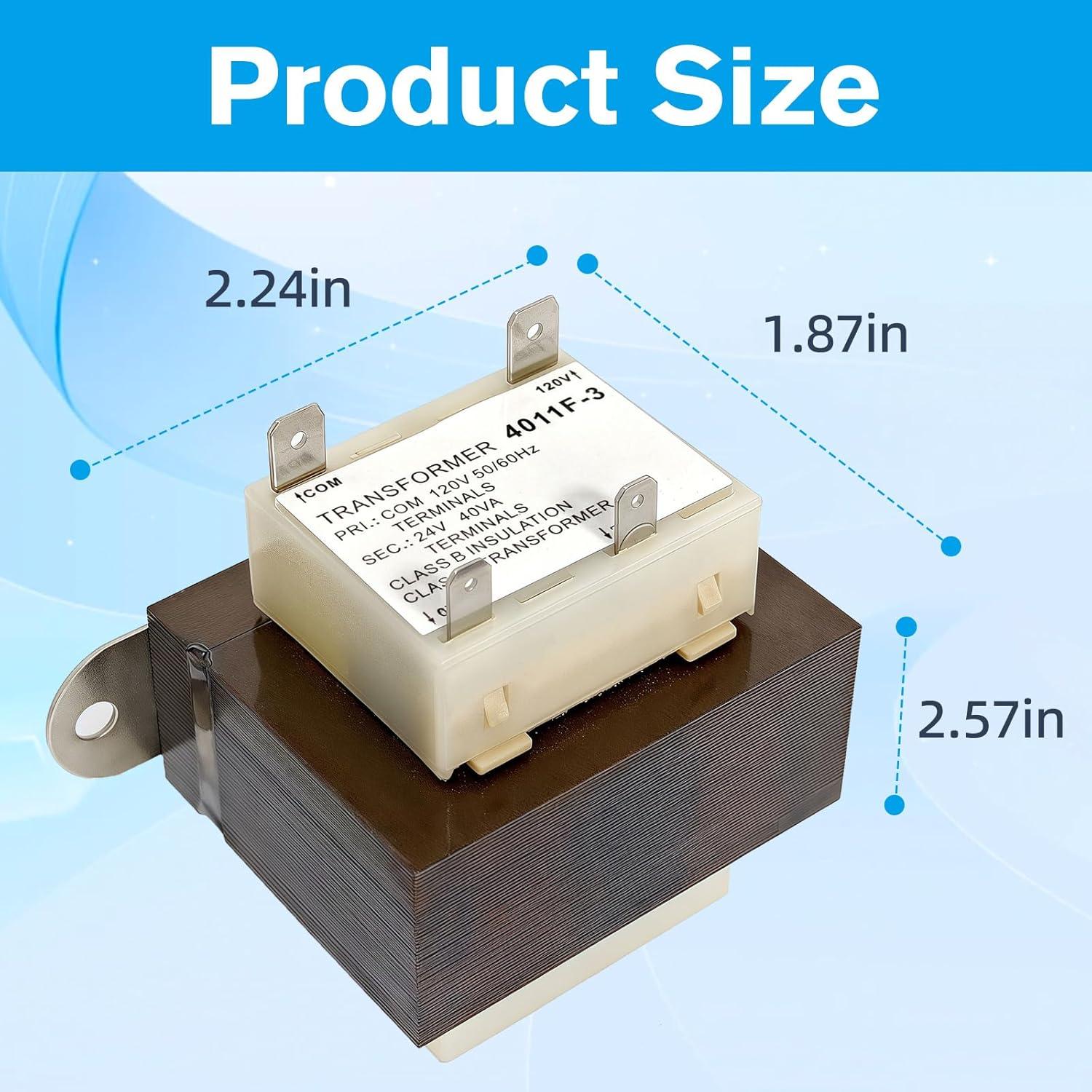 Transformador Ousaly 4011F-3 40VA 120V a 24V para HVAC