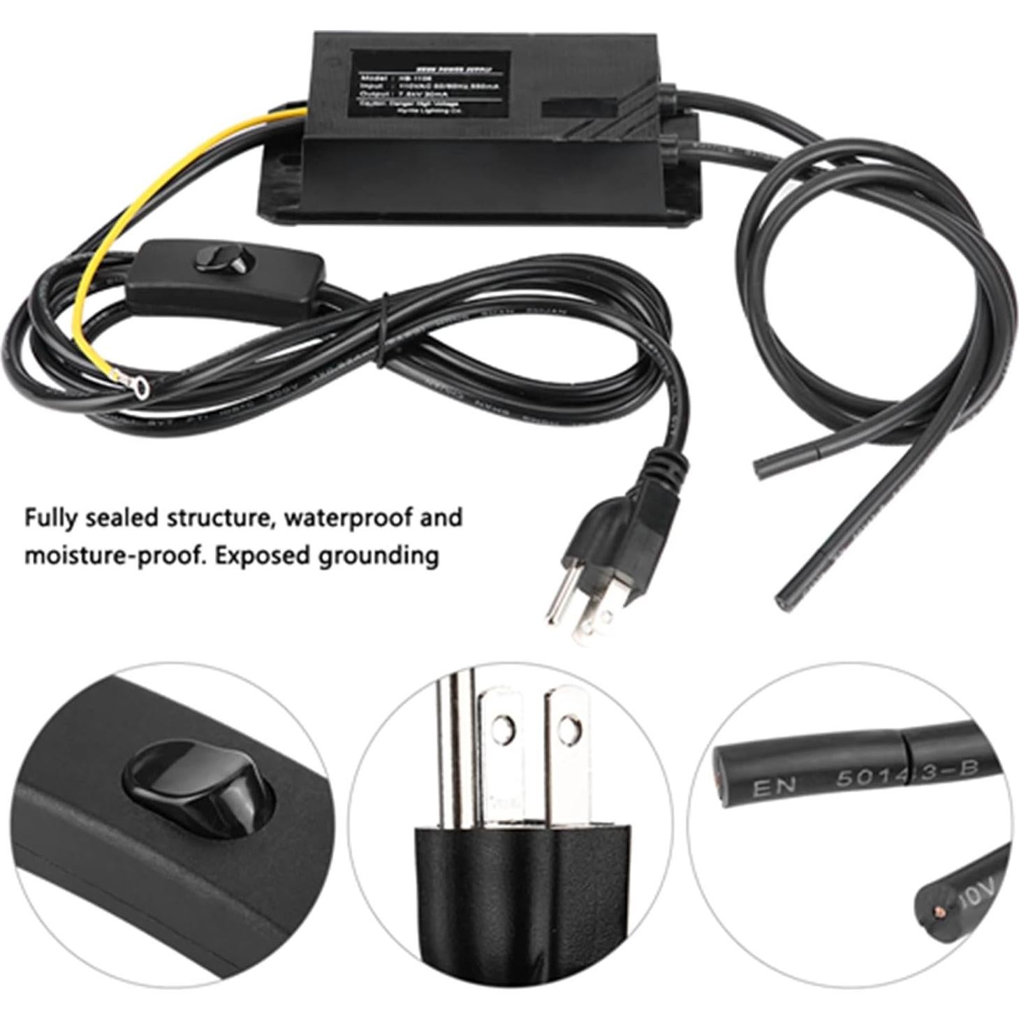 Transformador de Neón SALALIS 7.5KV 30mA para Interiores y Exteriores